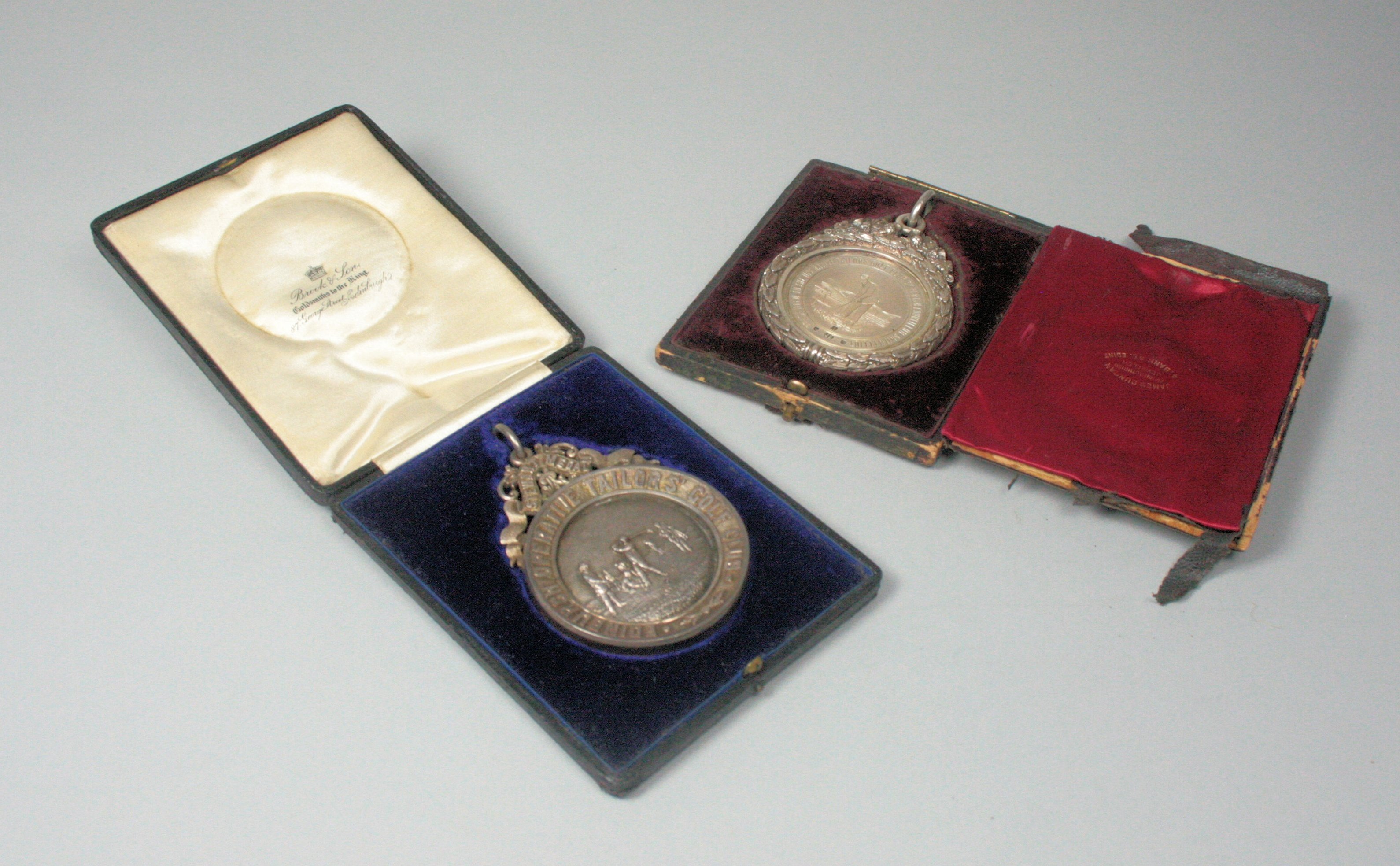 Edinburgh Operative Tailors Golf Club - Two Edwardian golf medals