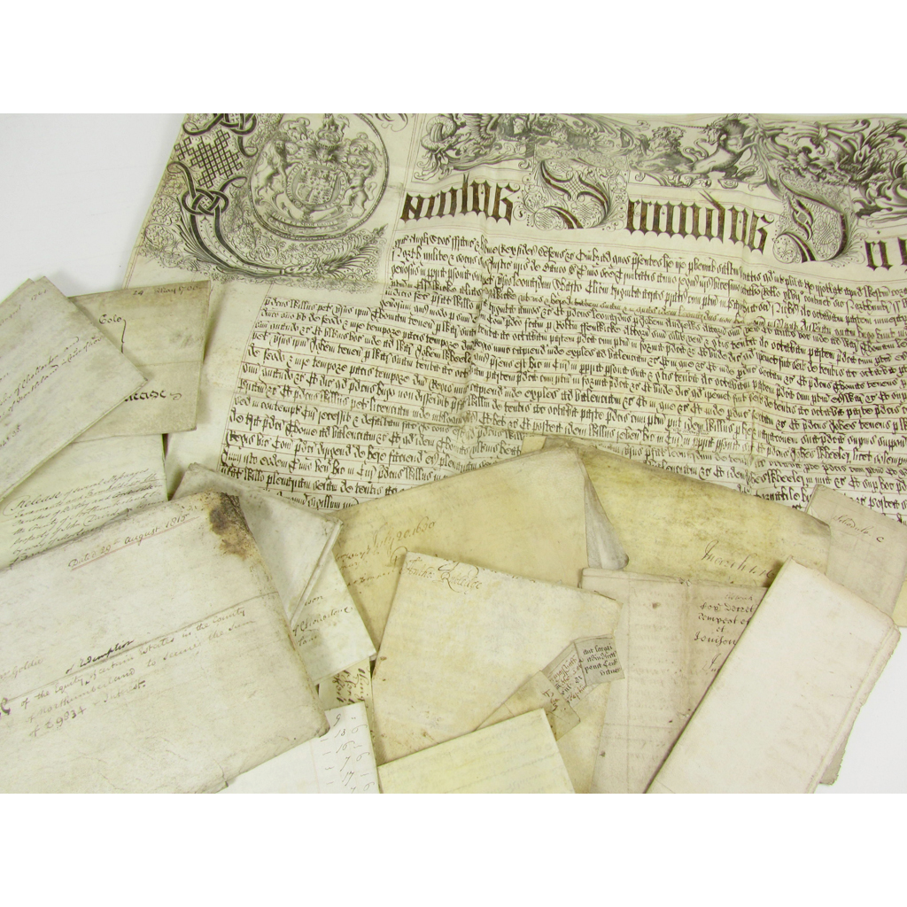 Alnwick and Northumberland, a quantity of papers, letters and documents including