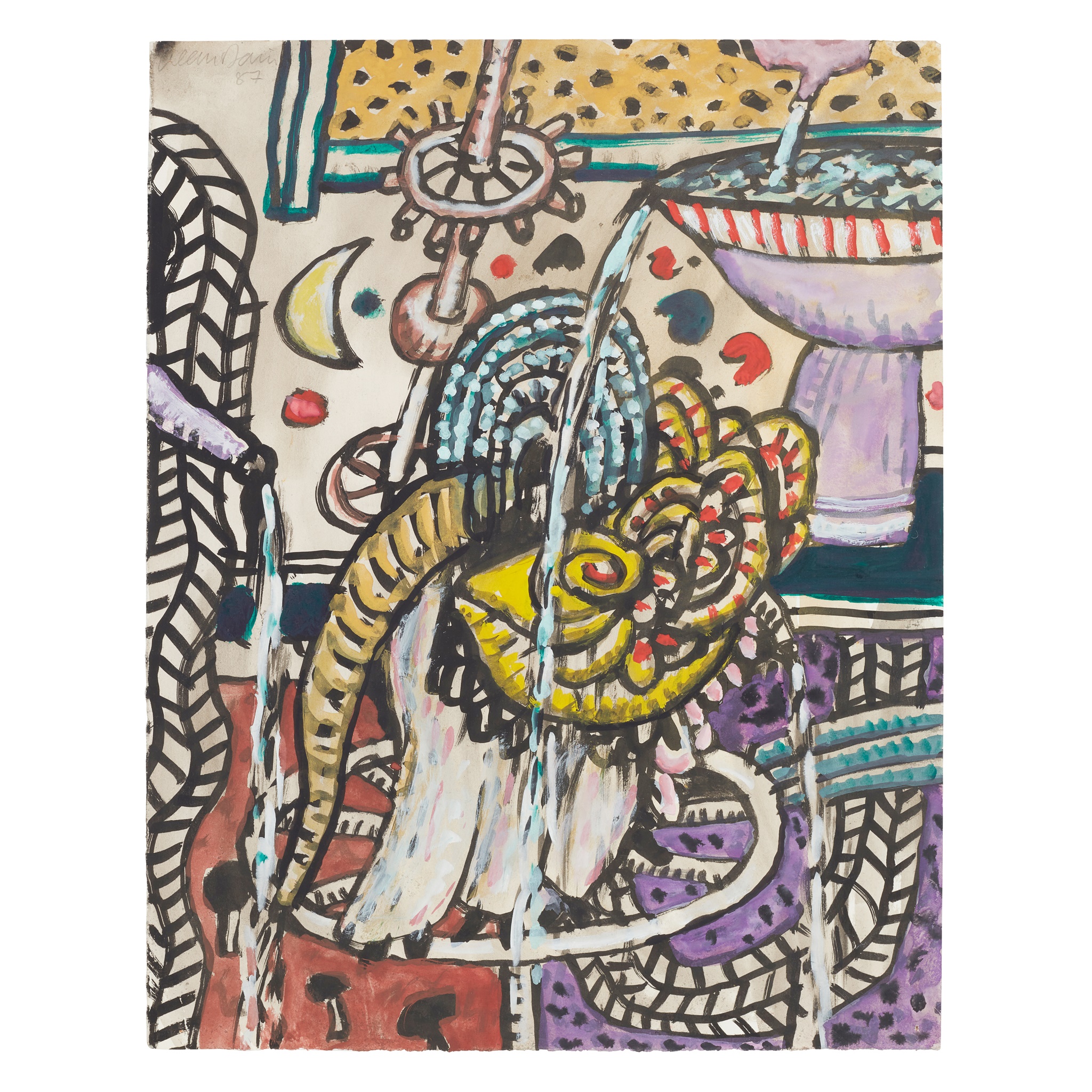 ALAN DAVIE C.B.E., R.A., H.R.S.A. (BRITISH 1920-2014)