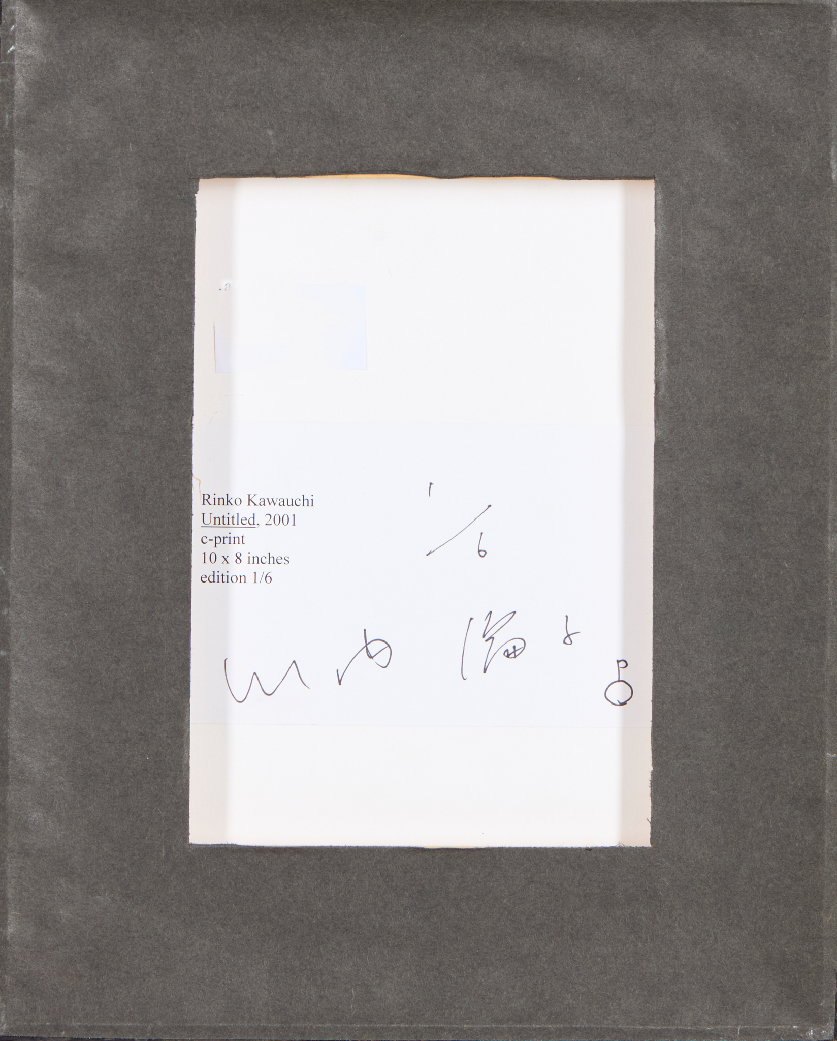 Past auction: RINKO KAWAUCHI (JAPANESE 1972-) UNTITLED, 2001 | 1