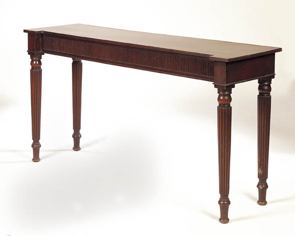 A 19th century mahogany serving table,