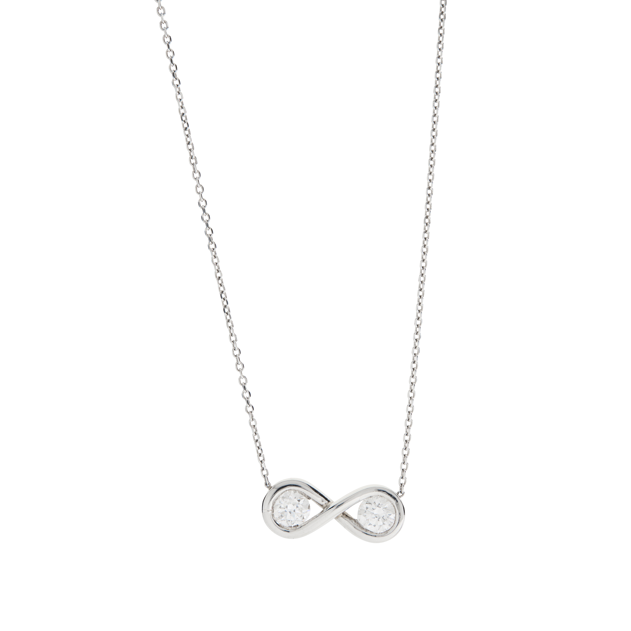 A diamond 'Infinity' pendant
