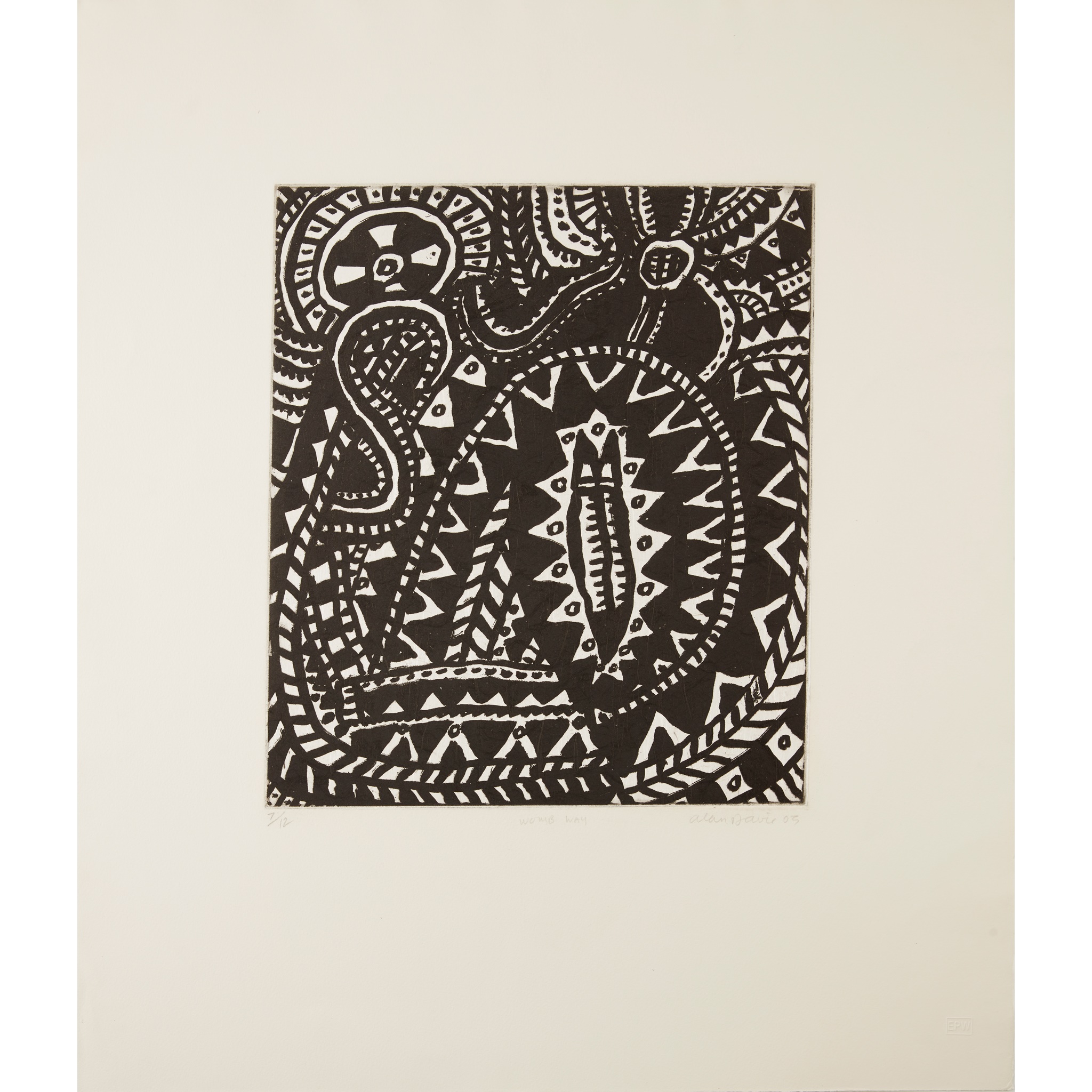 ALAN DAVIE C.B.E., R.A., H.R.S.A. (BRITISH 1920-2014)