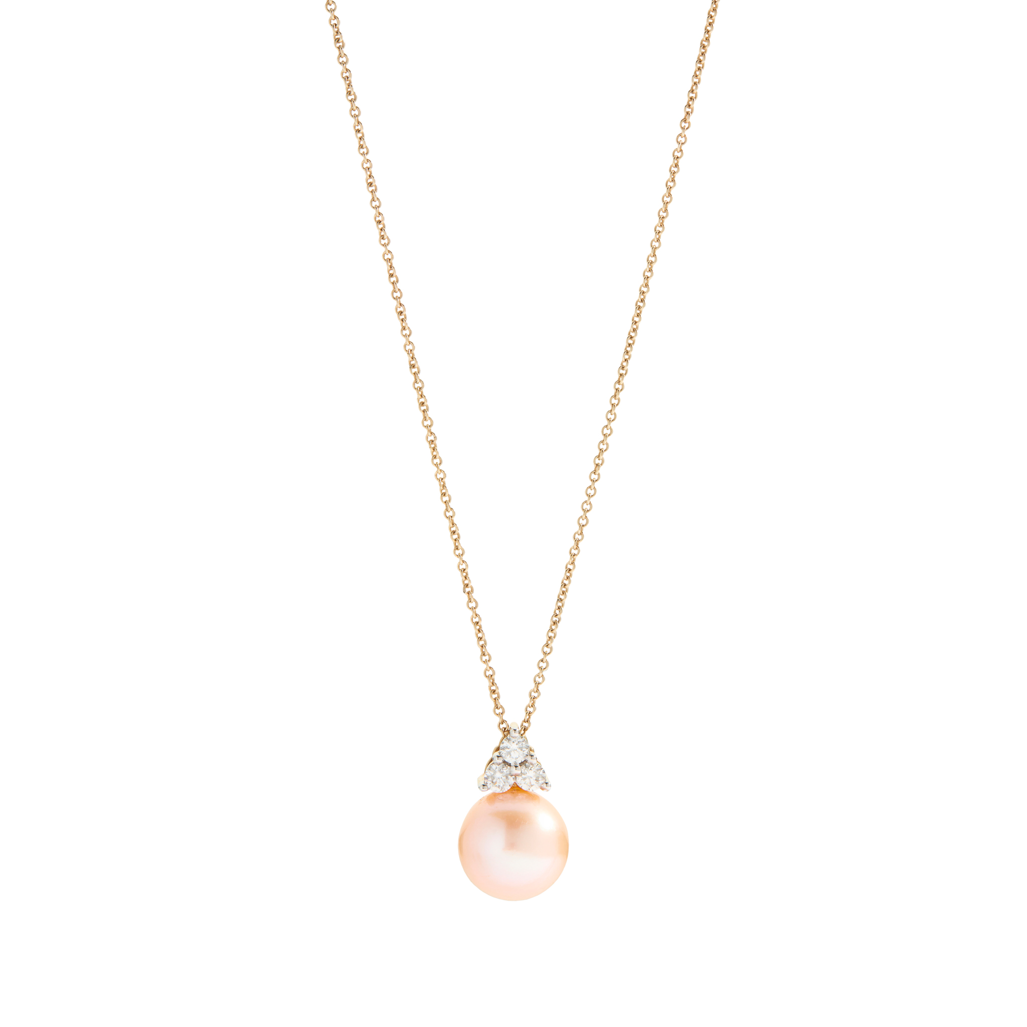 A South Sea pearl and diamond pendant necklace