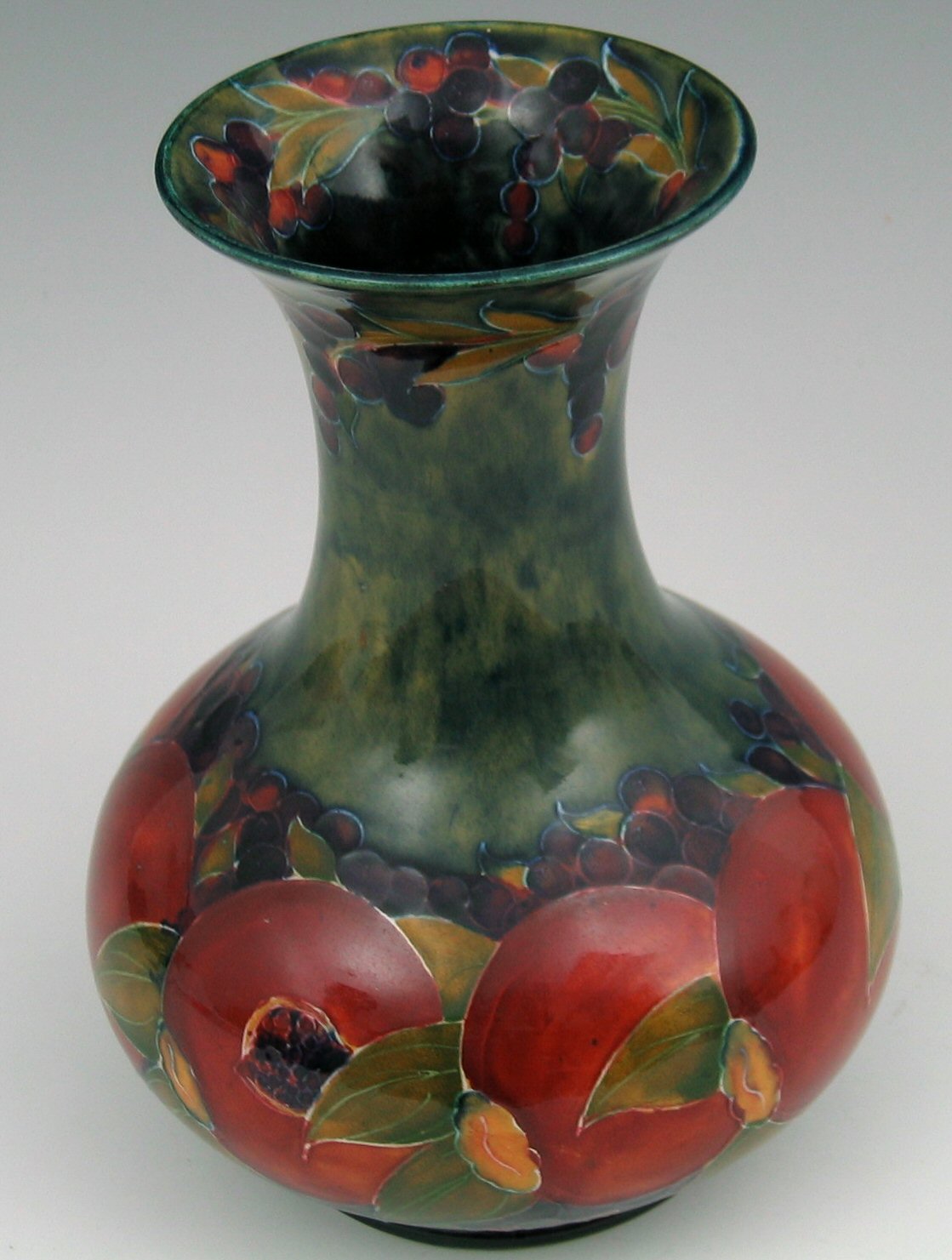A Moorcroft squat baluster vase,