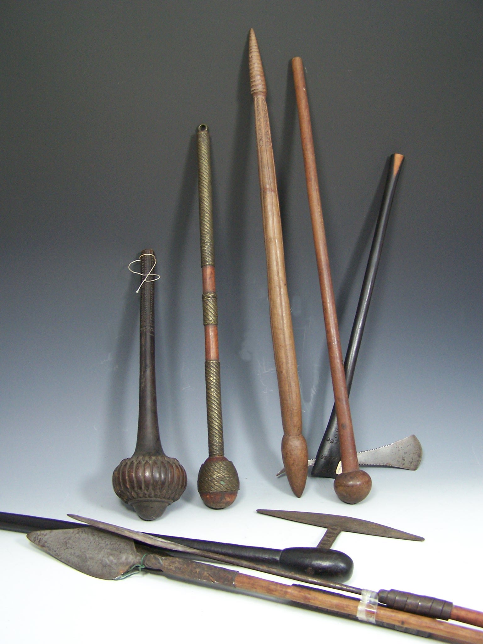 A group of tribal clubs