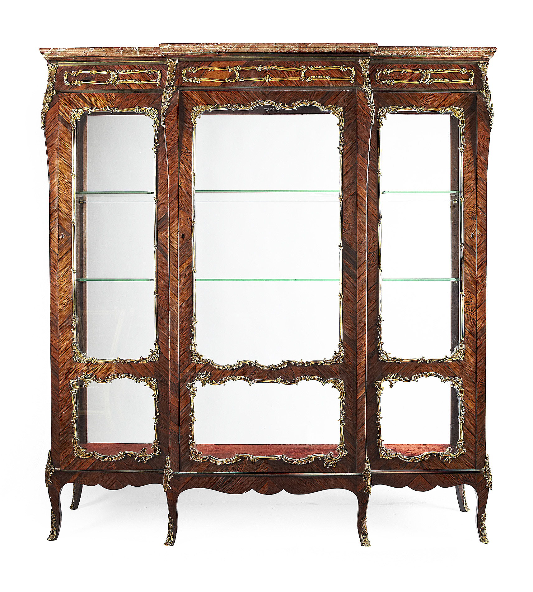LOUIS XV STYLE KINGWOOD VITRINE