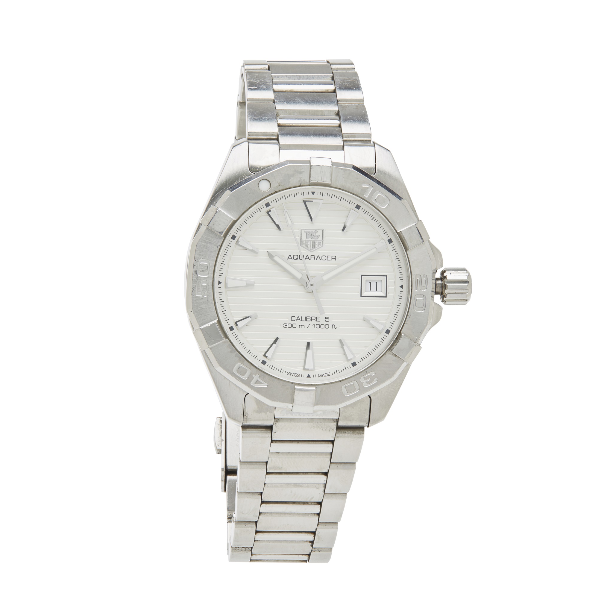 A gentleman's stainless steel wrist watch, Tag Heuer