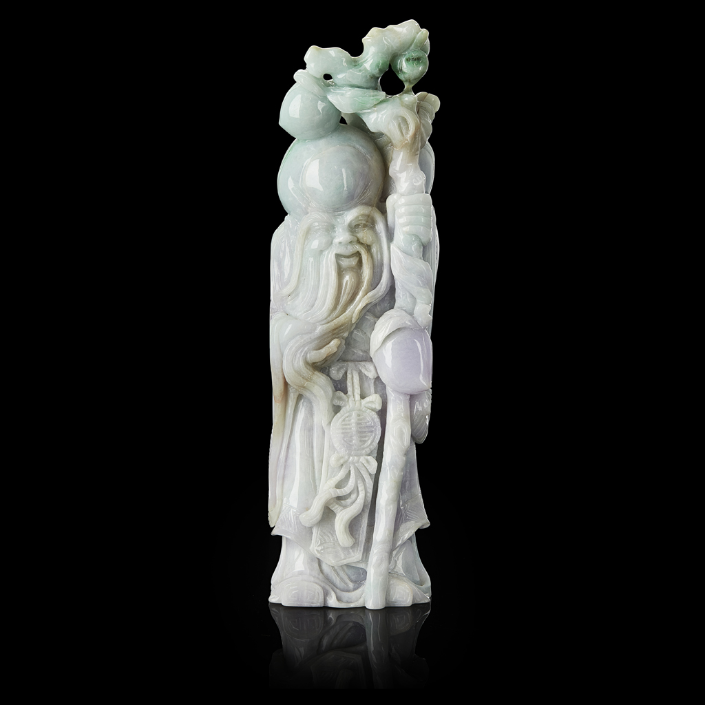 JADEITE FIGURE OF SHOULAO