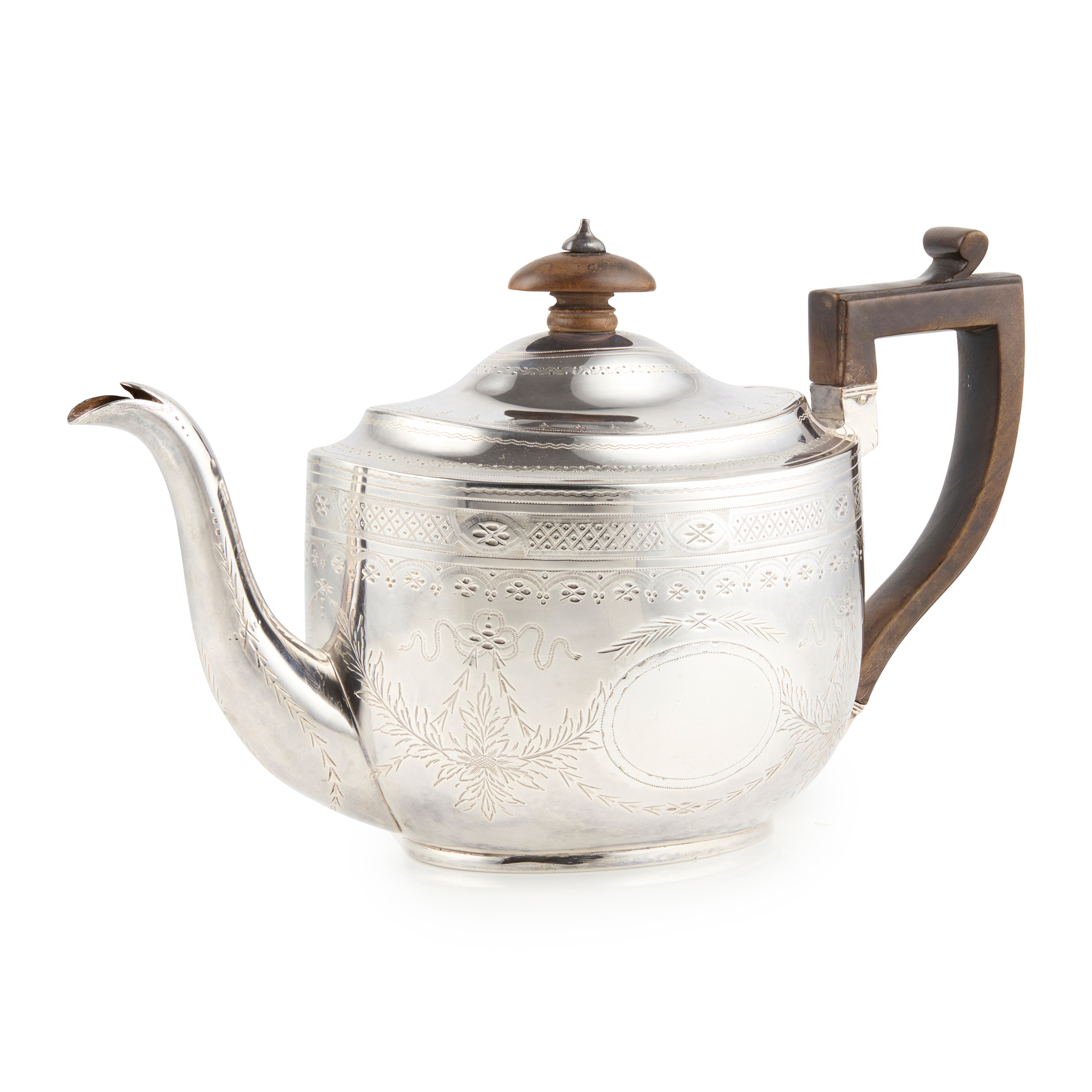 A 'REGENCY' GEORGE III TEAPOT
