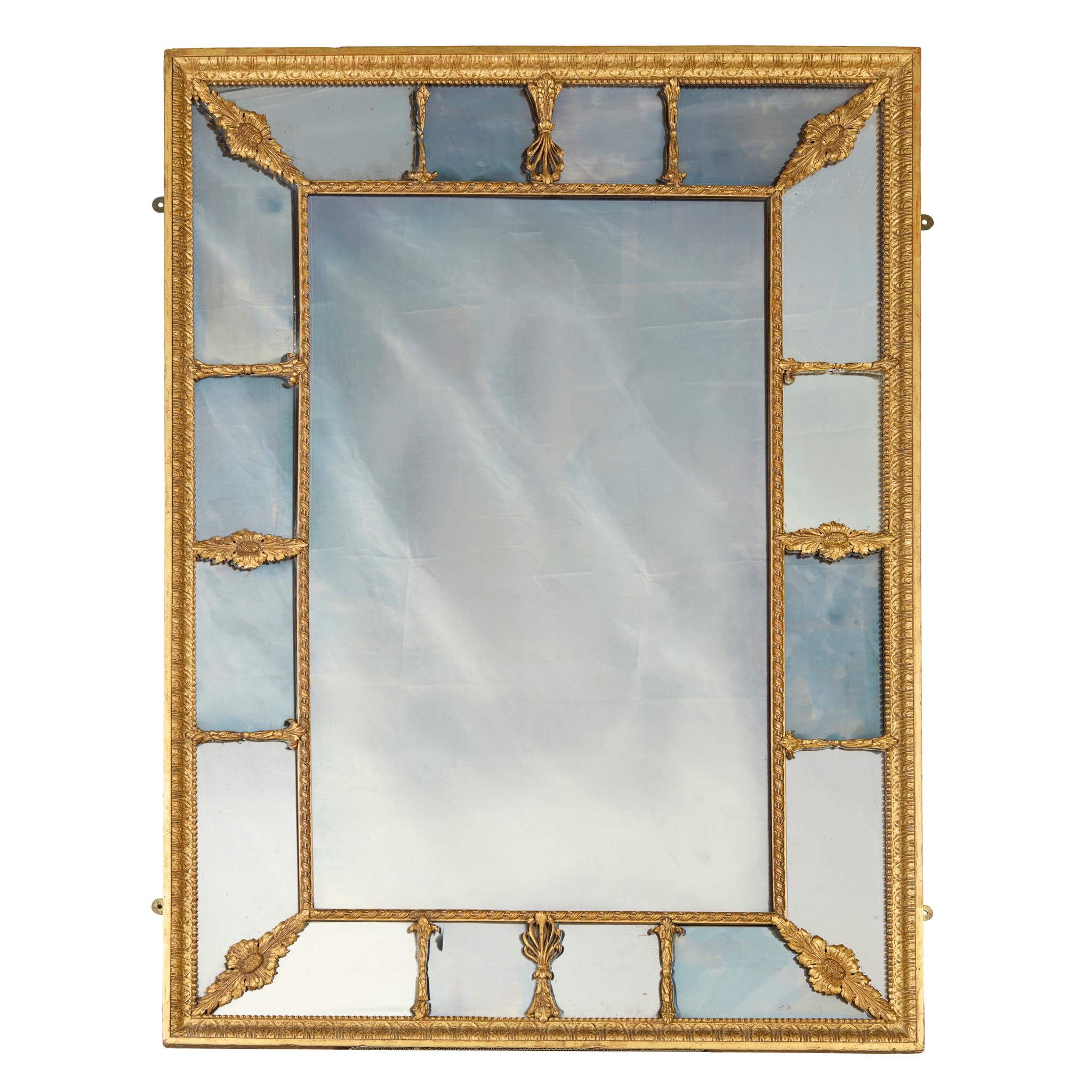 LATE GEORGE III GILTWOOD MARGIN PLATE PIER MIRROR