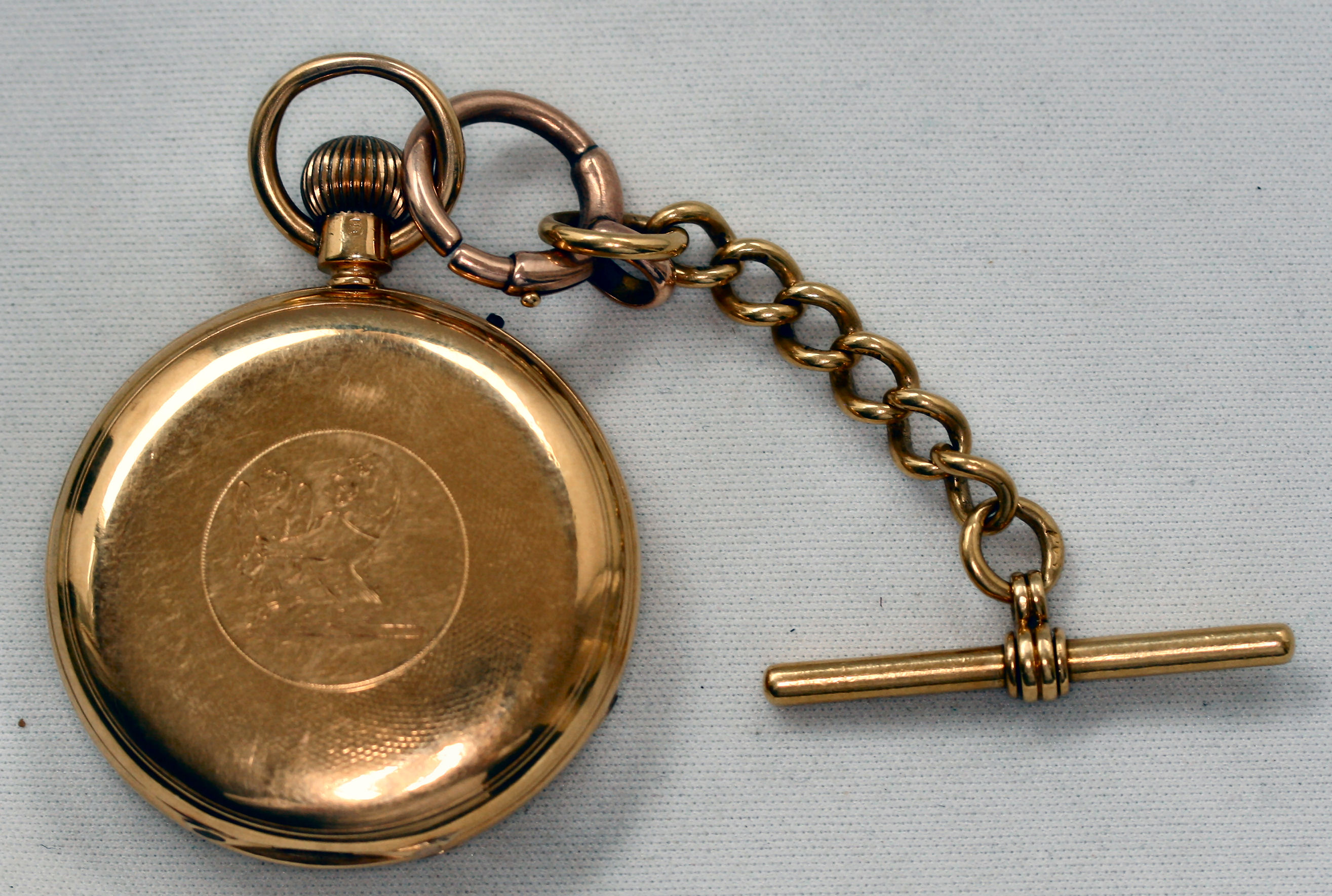 An 18ct gold pocket watch