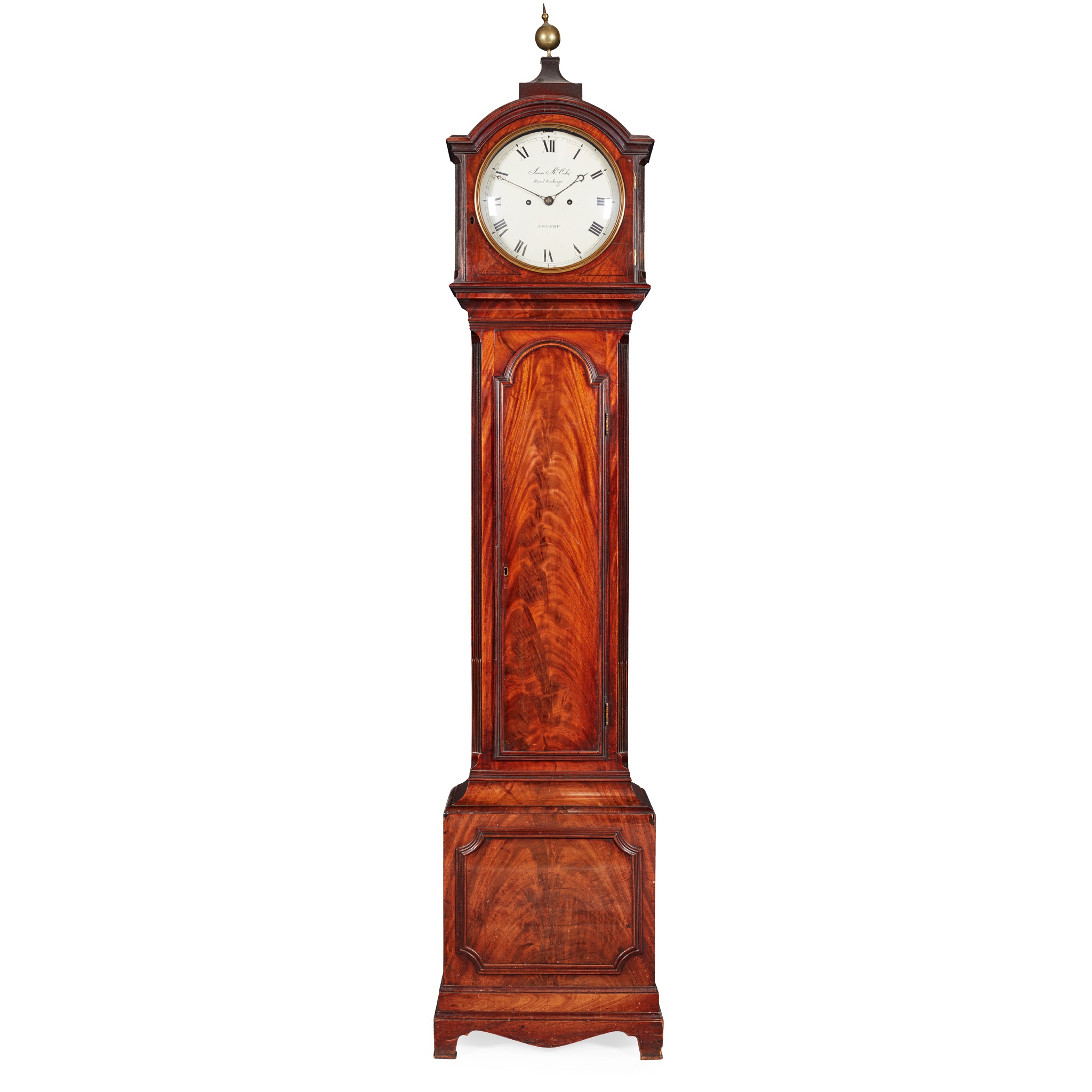 LATE GEORGE III MAHOGANY LONGCASE CLOCK, JAMES MCCABE, LONDON