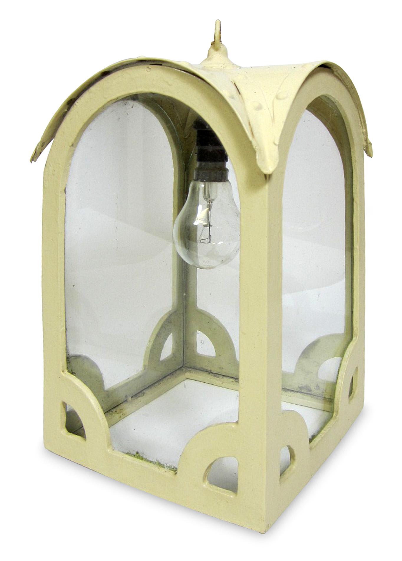 PAIR OF PAINTED LANTERNS, BY CHRISTOPHER HOWE