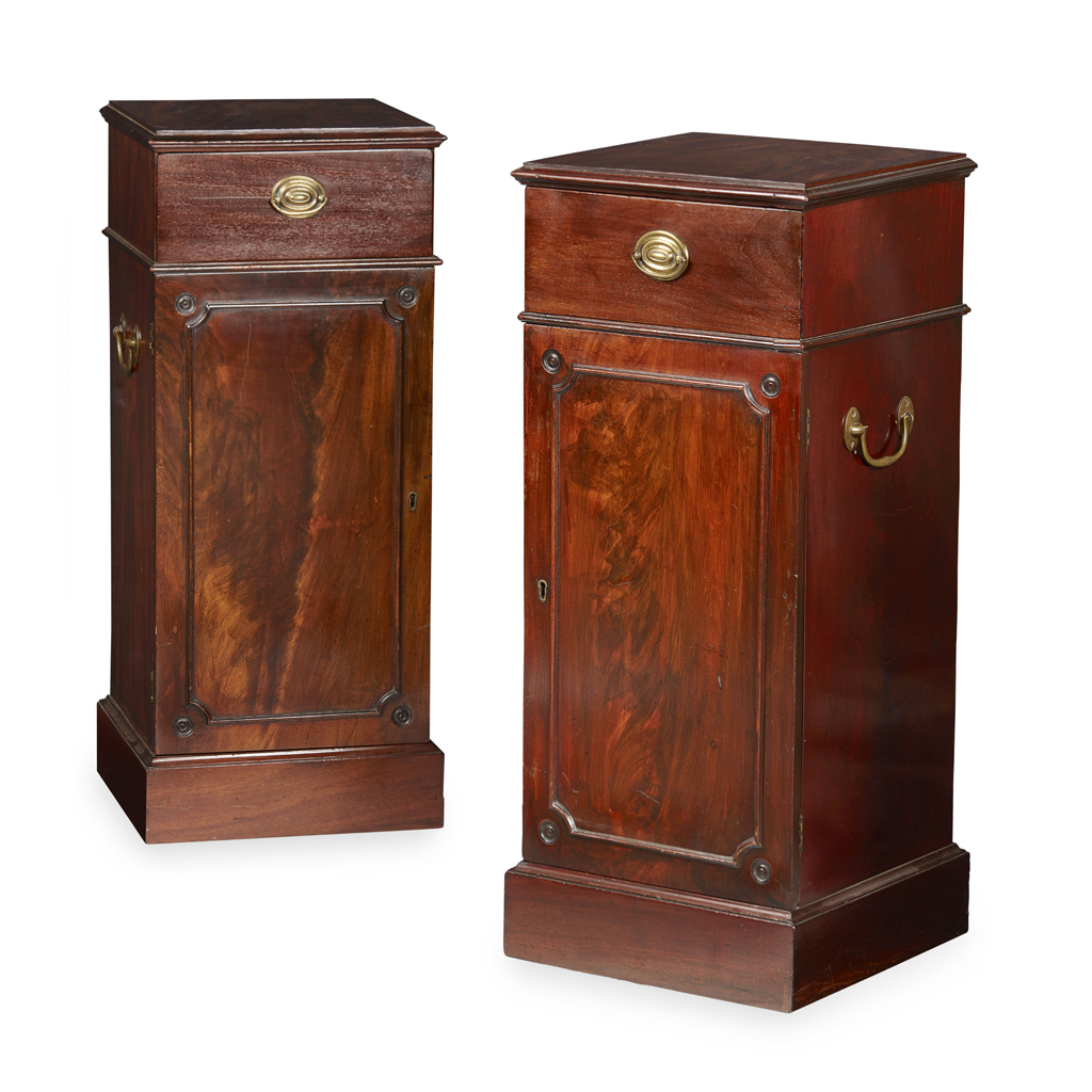 PAIR OF GEORGE III STYLE SIDE CABINETS
