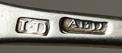 Aberdeen - a set of six Scottish provincial tablespoons