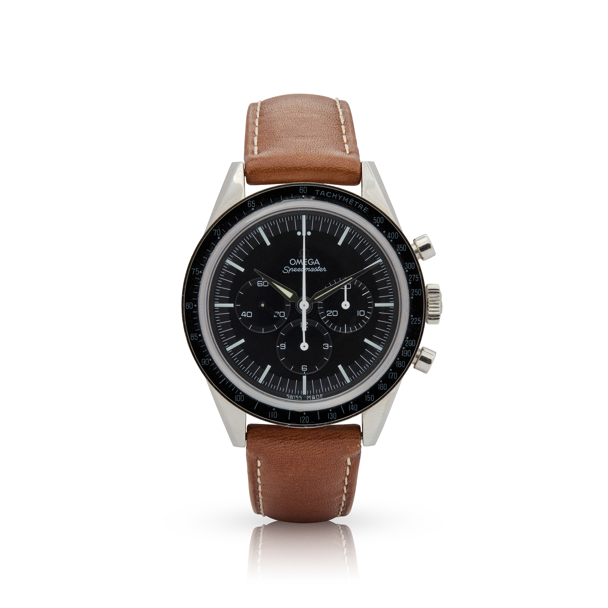 Omega. A stainless steel numbered-edition mechanical chronograph wristwatch