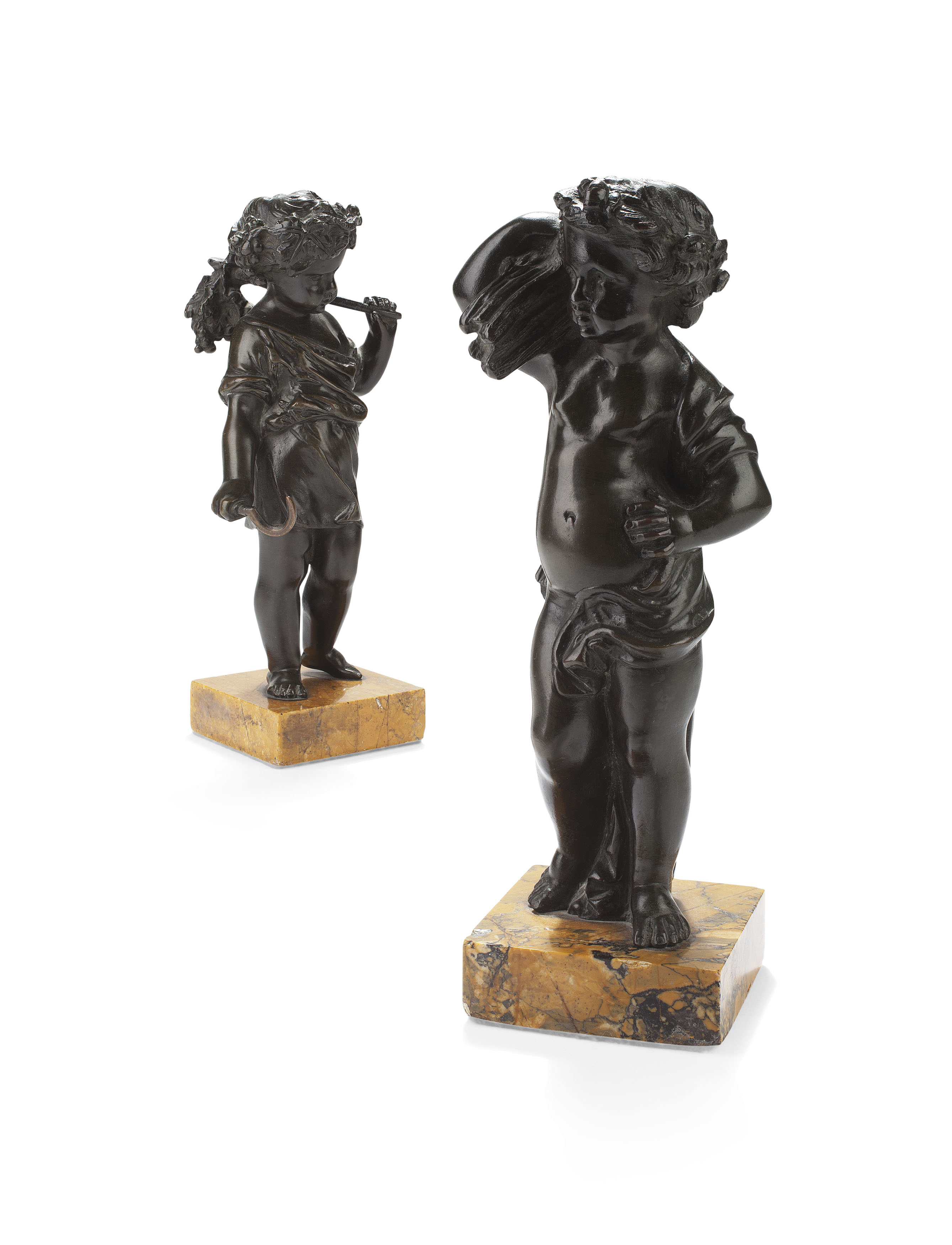 PAIR OF FRENCH BRONZE FIGURES