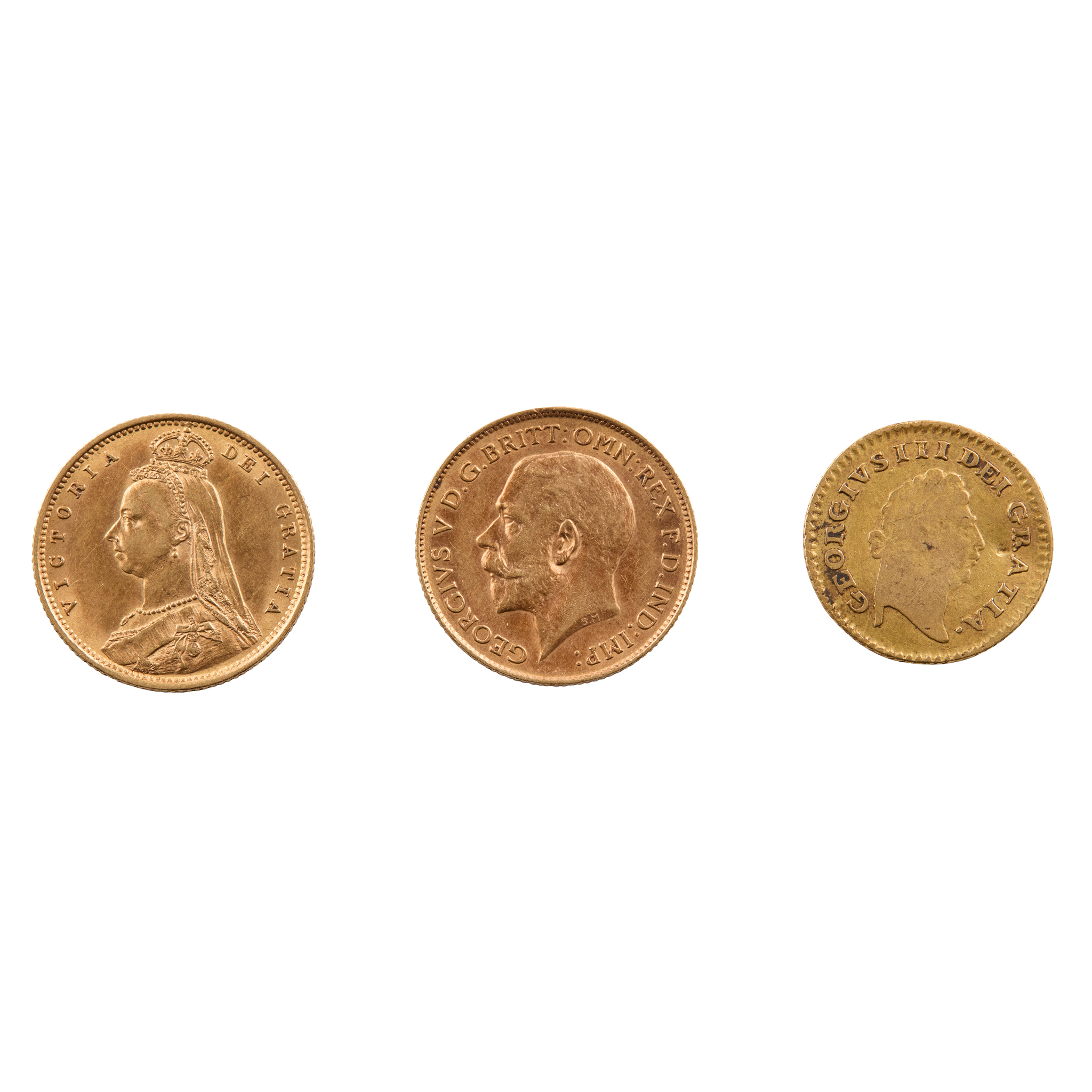 A GROUP OF GOLD COINS