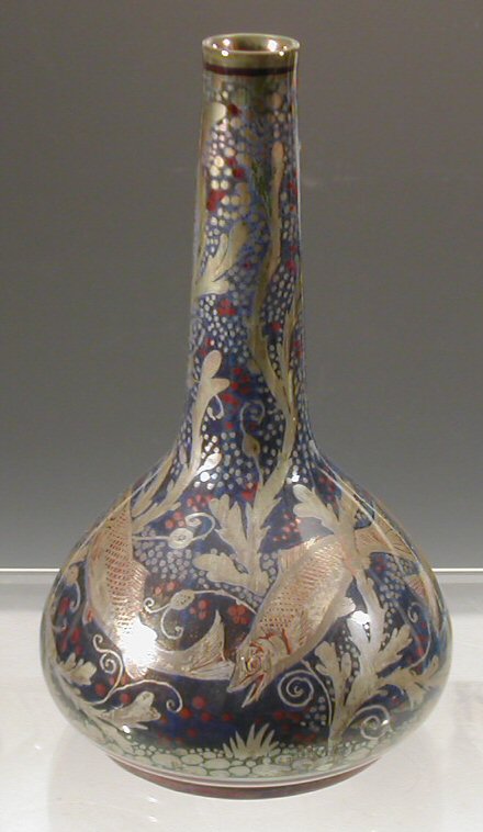 A Pilkingtons Royal Lancastrian bottle vase