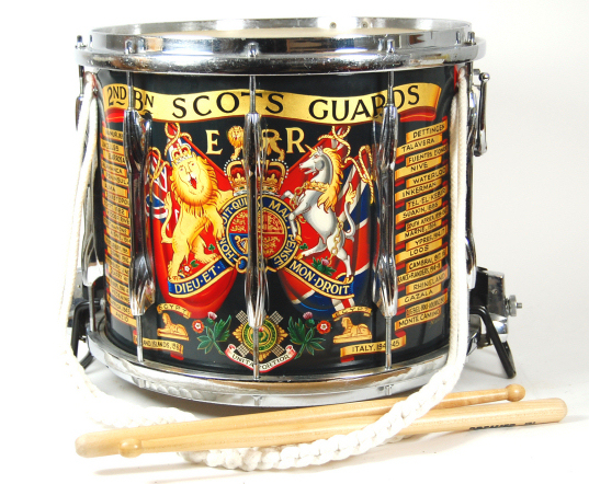 2ND BATTALION THE SCOTS GUARDS SIDE DRUM