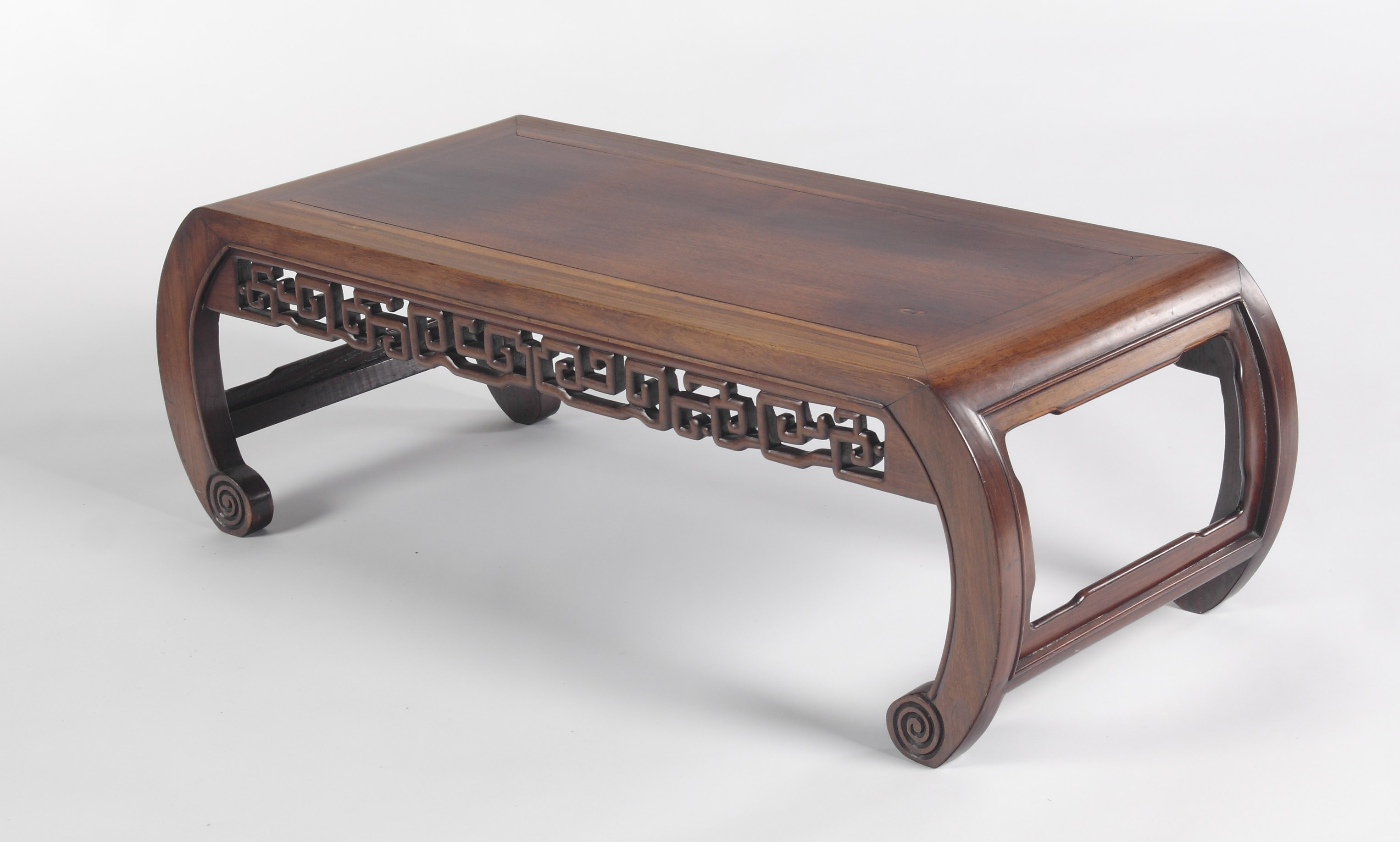 A 19th century Chinese rosewood low table