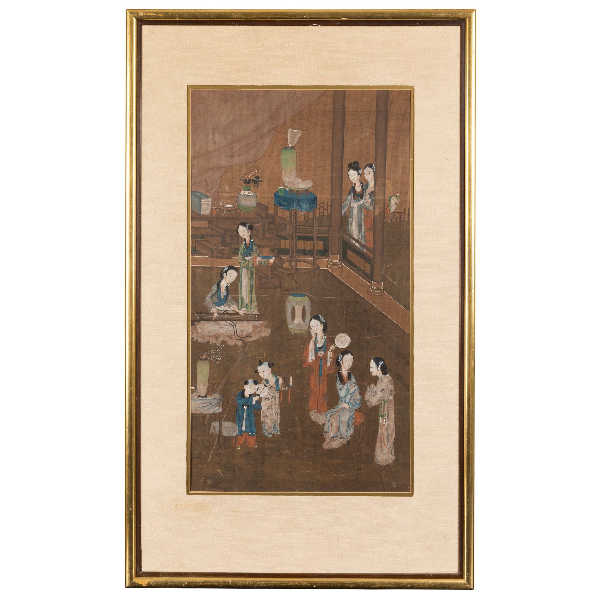 PAINTING OF LADIES AND BOYS
