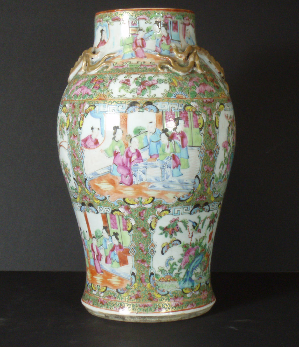 A group of 19th century Chinese famille rose vases
