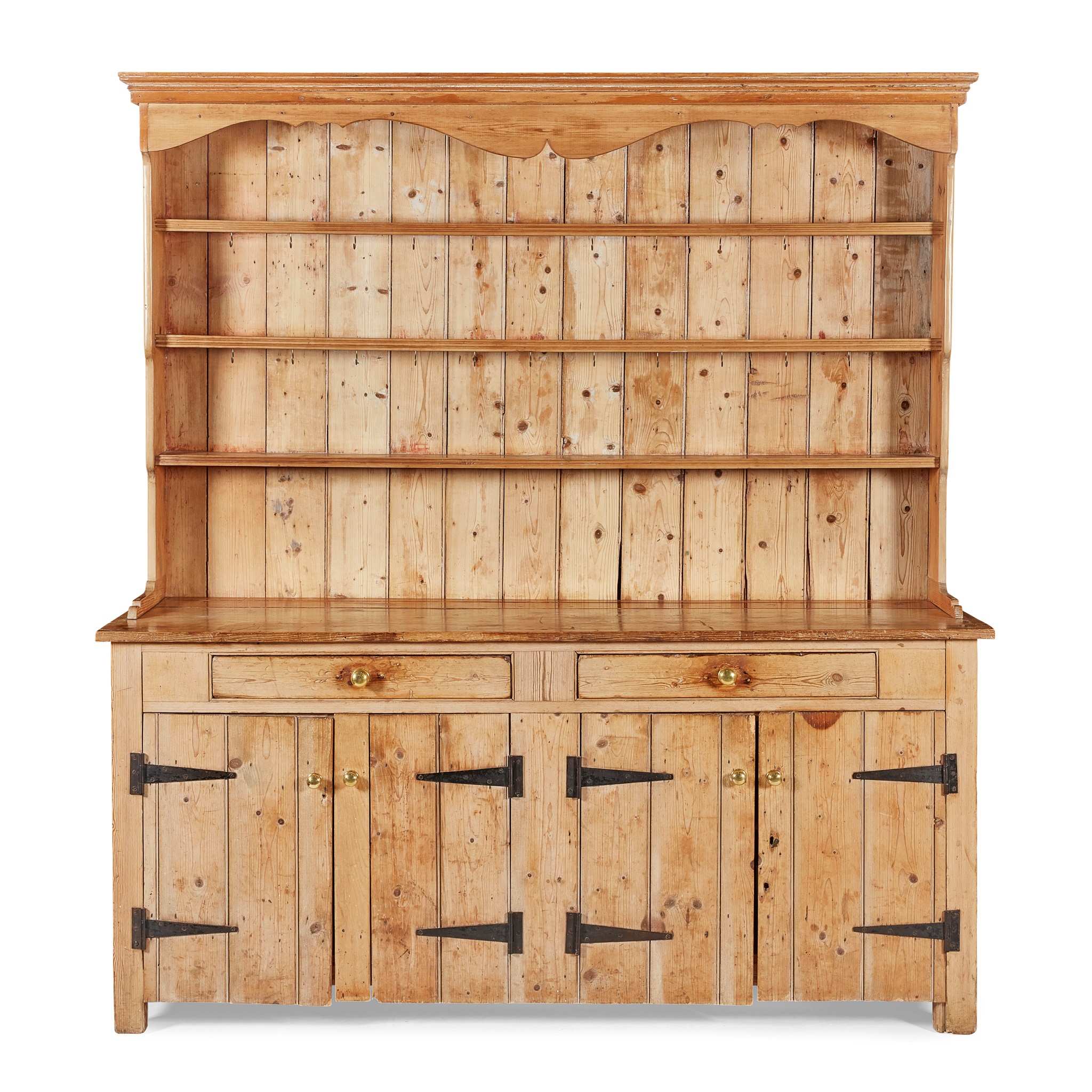 LARGE VICTORIAN PINE DRESSER