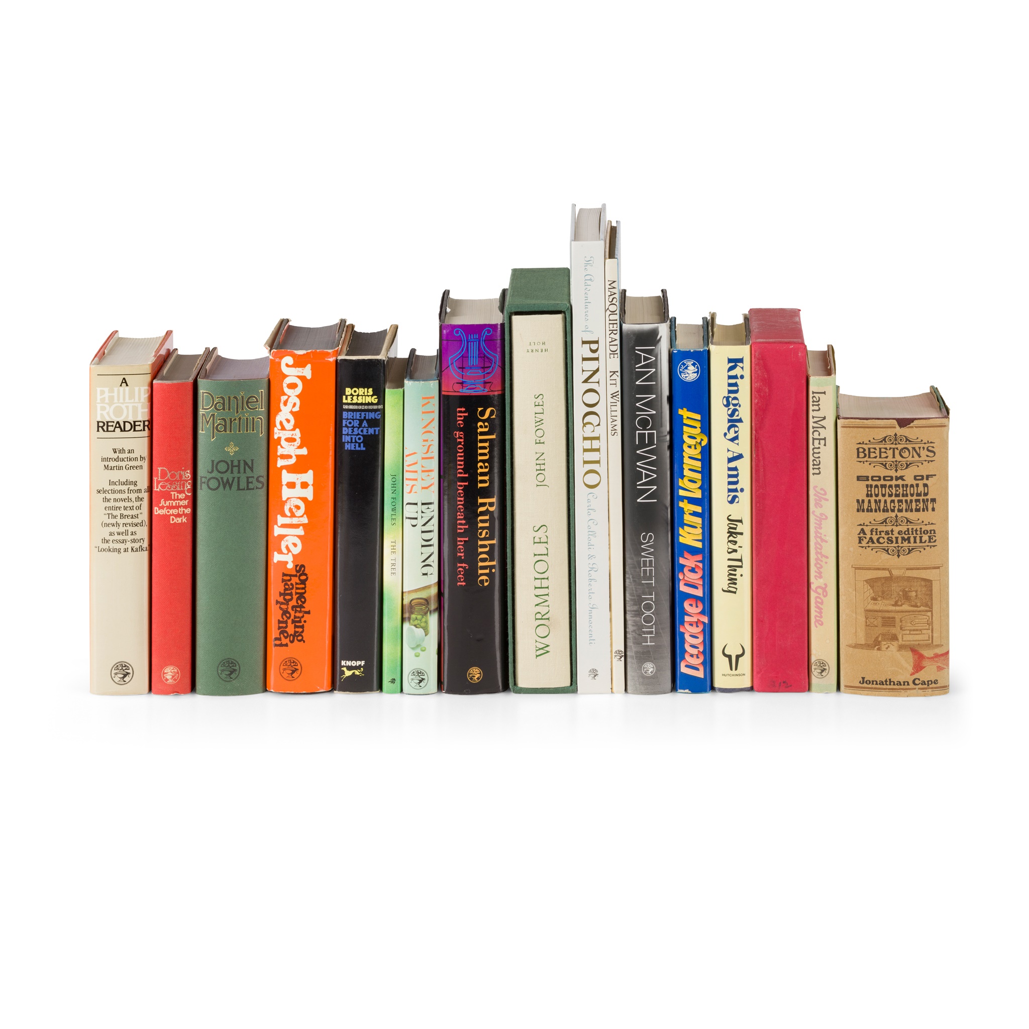 A collection of 17 books