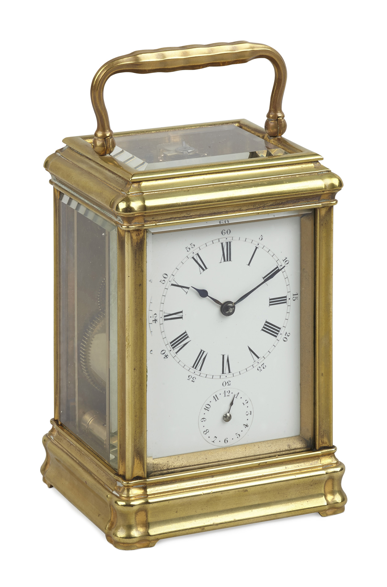 FRENCH BRASS CARRIAGE CLOCK