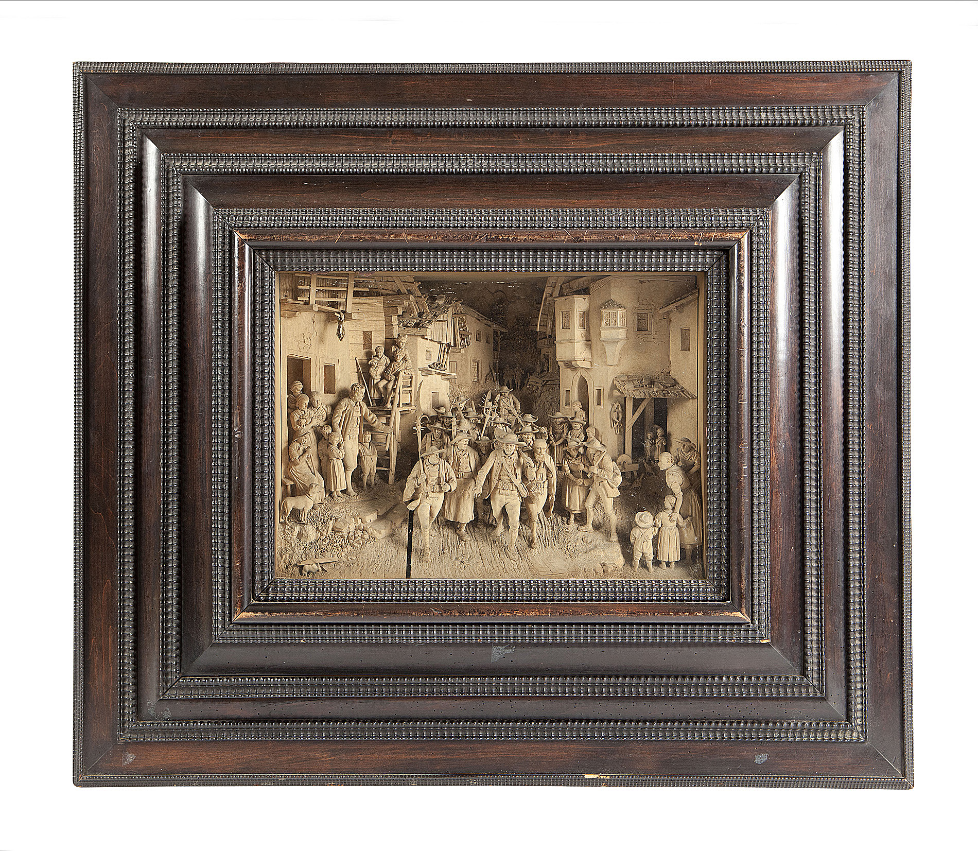 FINE FLEMISH LIMEWOOD HIGH-RELIEF CARVED PLAQUE