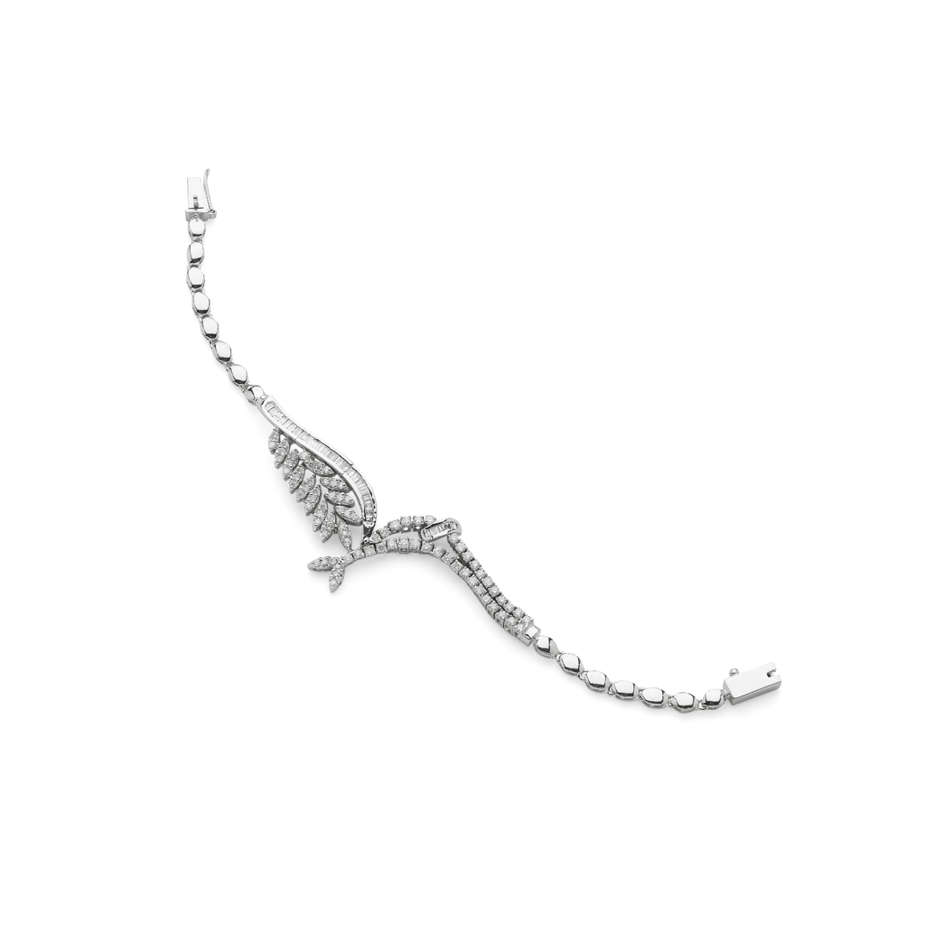 A diamond set bracelet