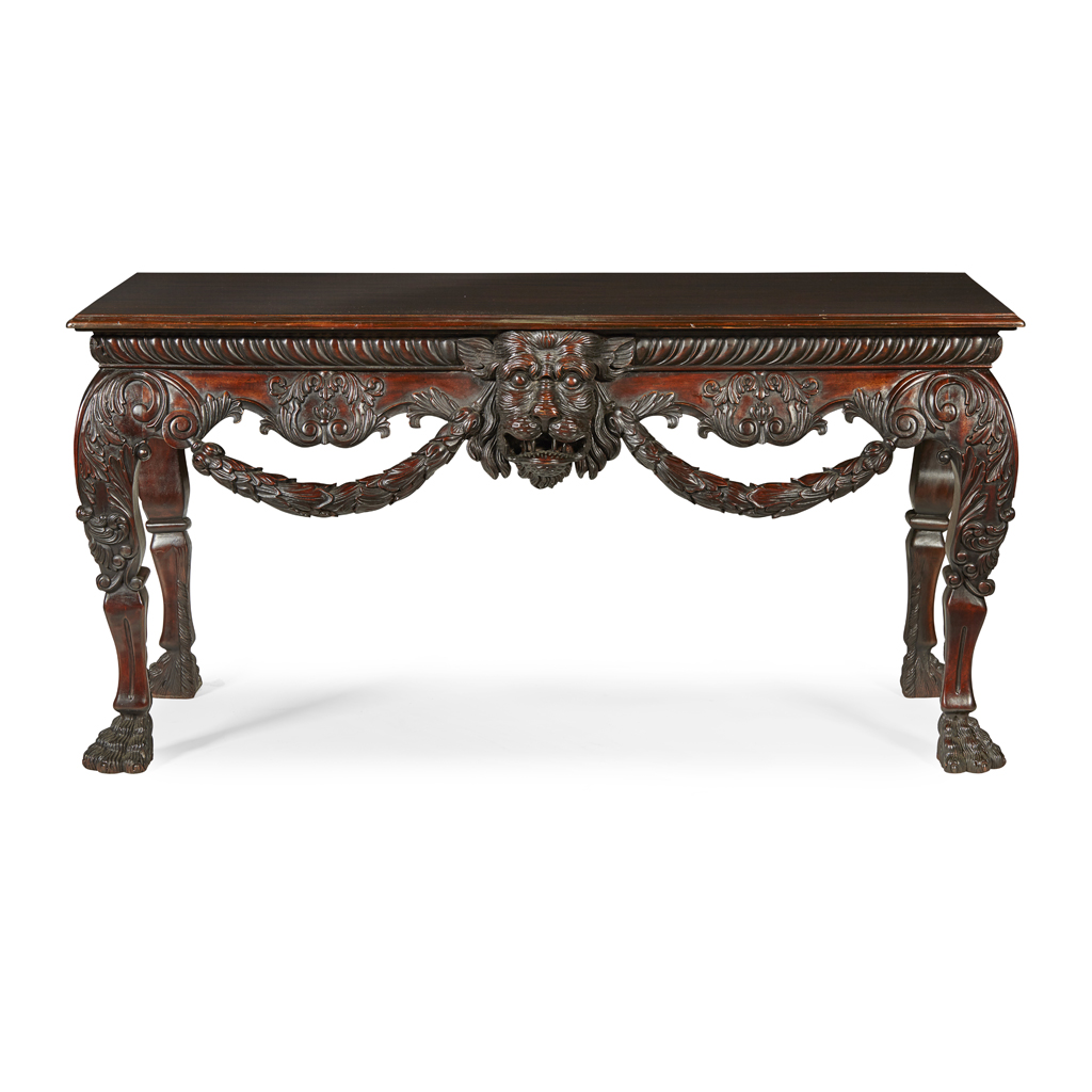 IRISH GEORGE II STYLE MAHOGANY SIDE TABLE