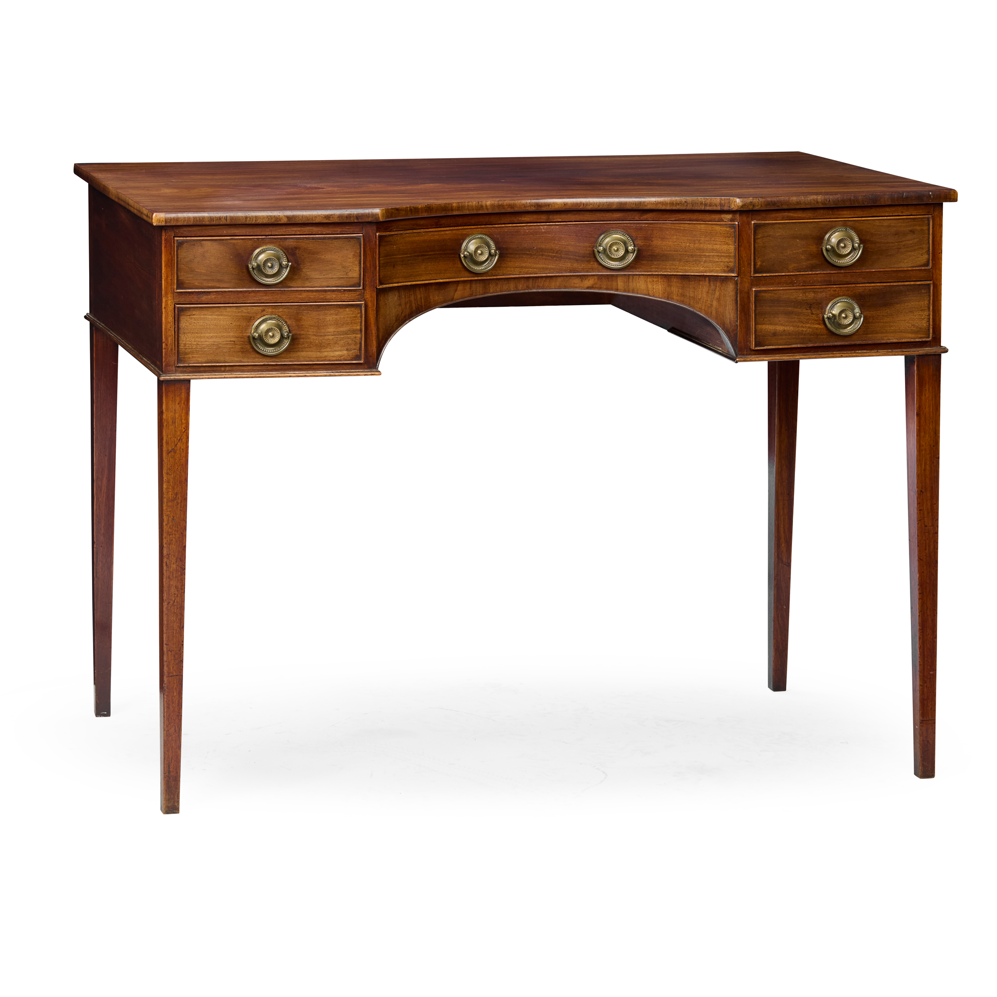 GEORGE III MAHOGANY WRITING DESK, IN THE MANNER OF GILLOWS