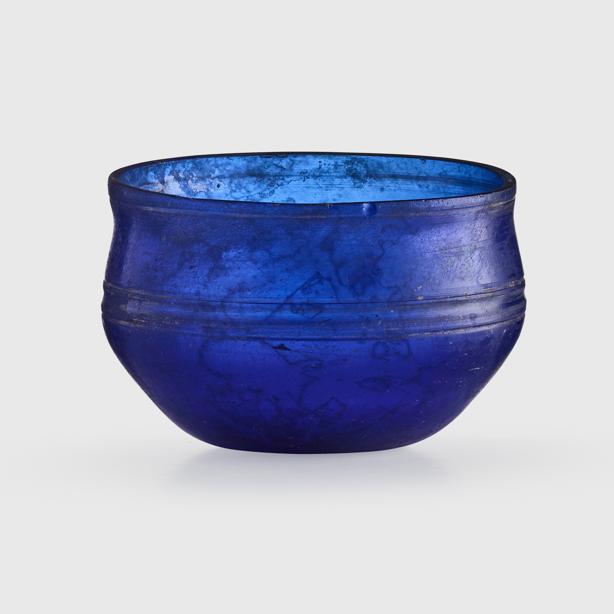 ROMAN COBALT BLUE GLASS BOWL