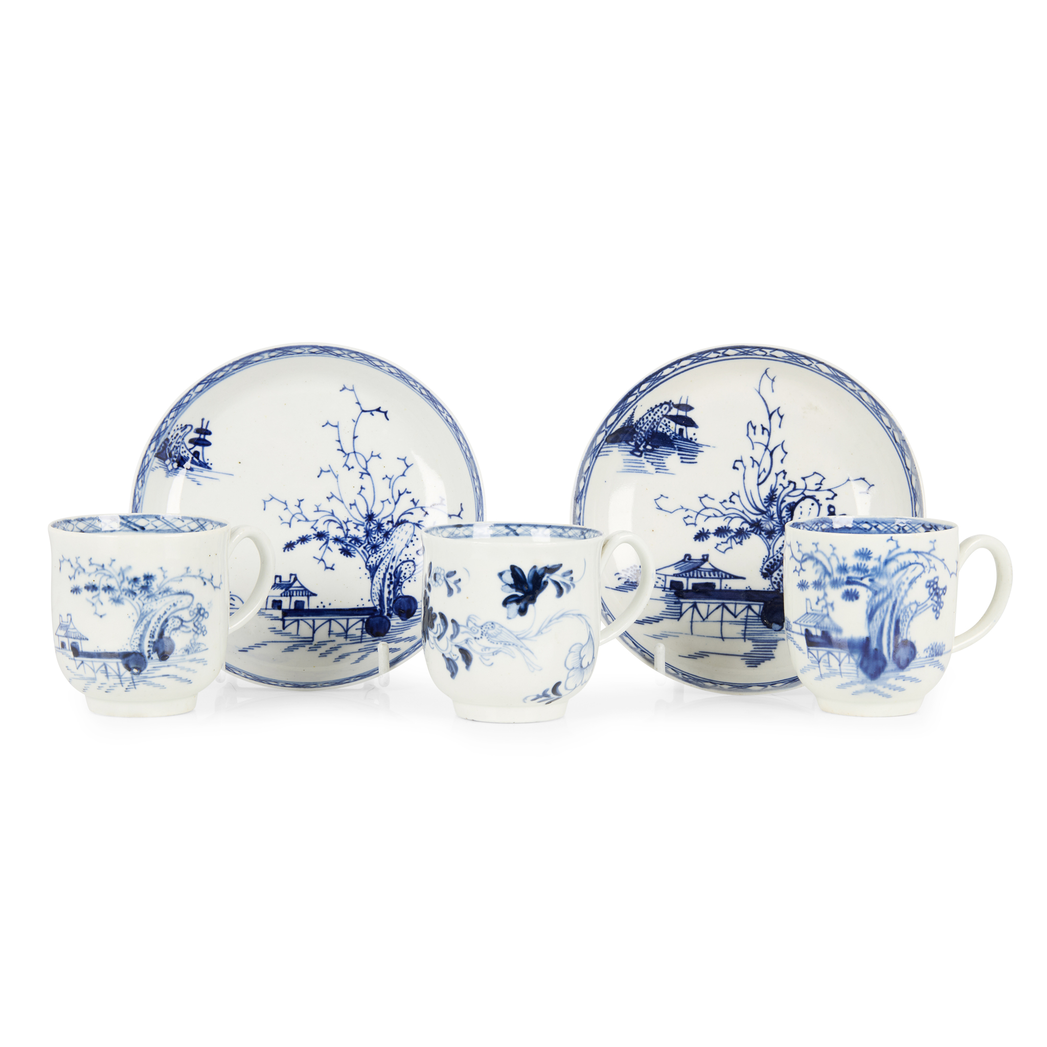 GROUP OF LIVERPOOL PORCELAIN