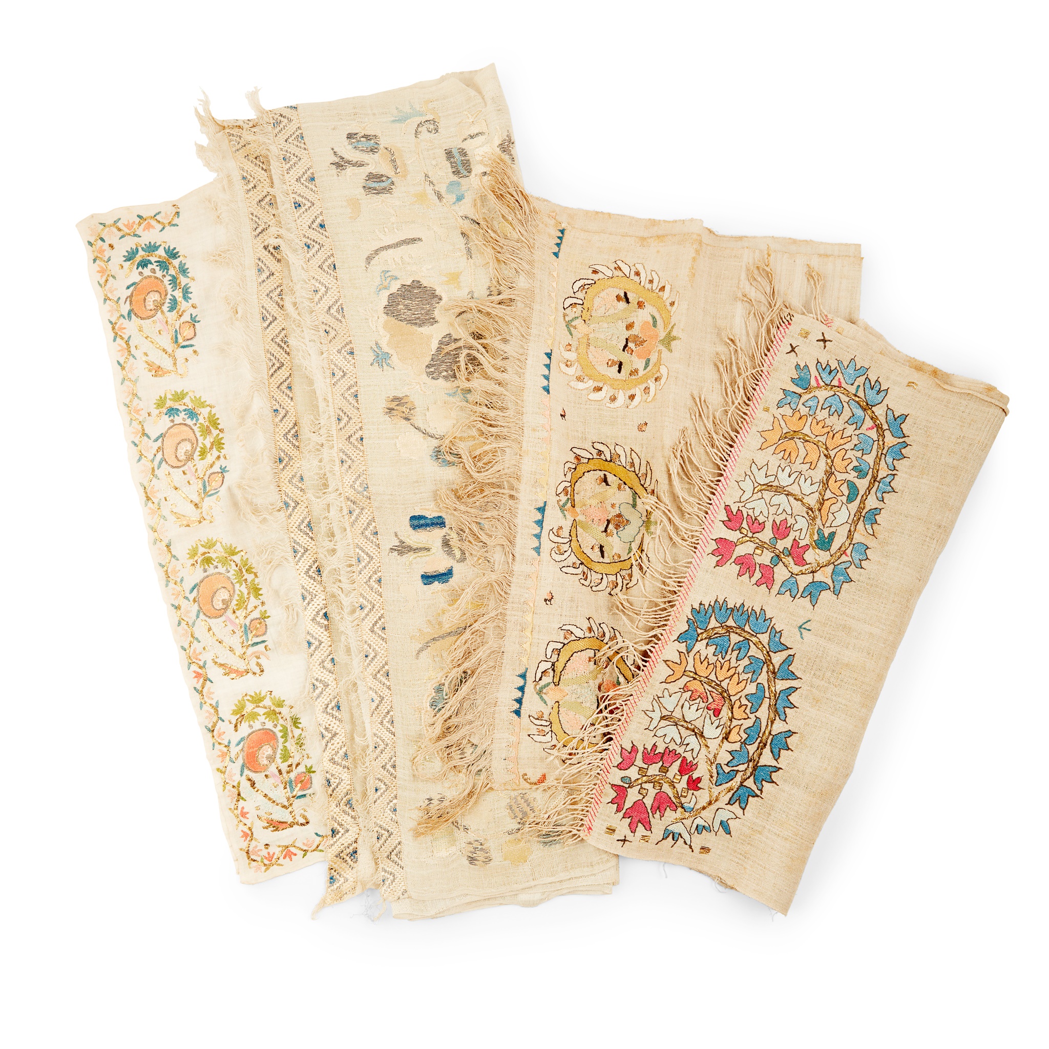 COLLECTION OF TURKISH EMBROIDERED TOWELS