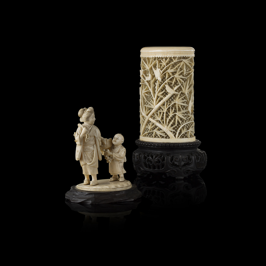 CARVED IVORY OKIMONO