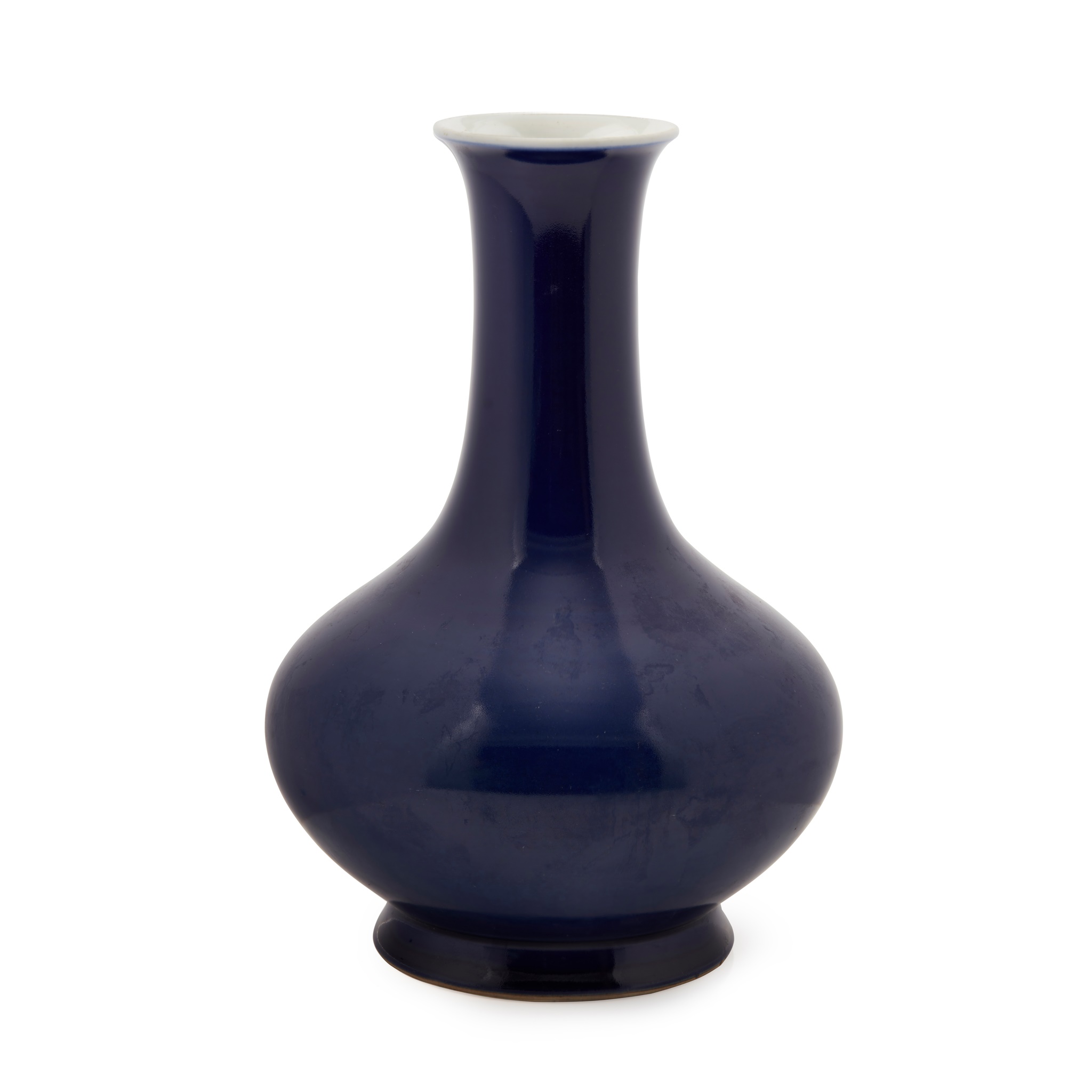 BLUE-GLAZED BOTTLE VASE
