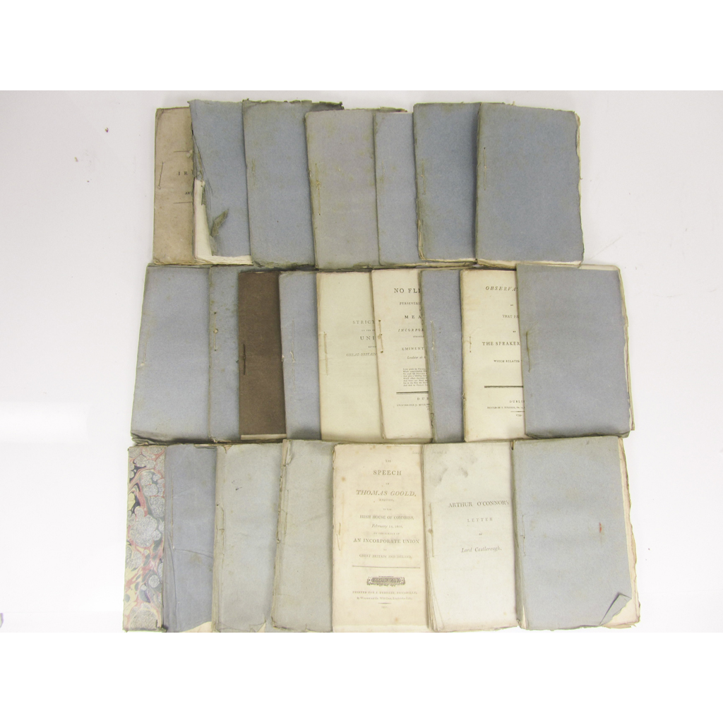 Irish History and Politics - Anglo-Irish Acts of Union - 23 pamphlets, chiefly in original wrappers, including