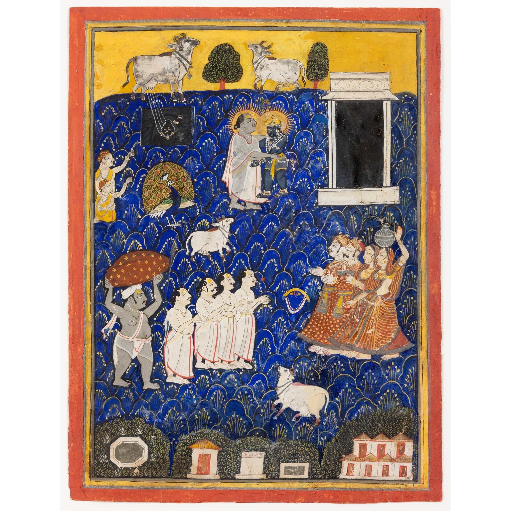 VALLABHACHARYA DISCOVERING SRI NATHJI AT THE GOVARDHAN HILL