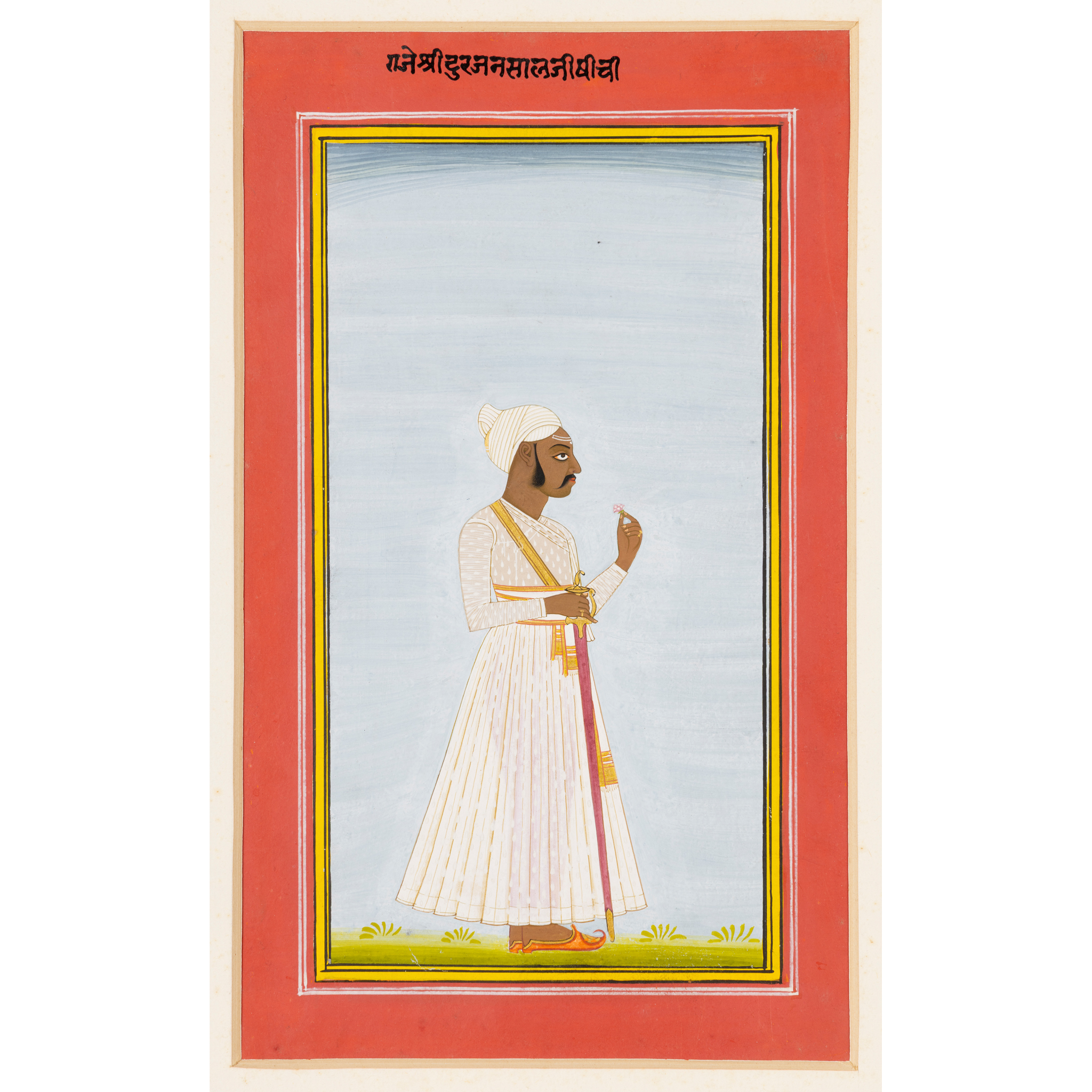 A RAJPUT PORTRAIT OF A NOBLEMAN OR PRINCE