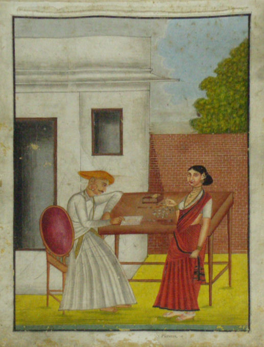 An early 19th century folio of Indian gouache pictures