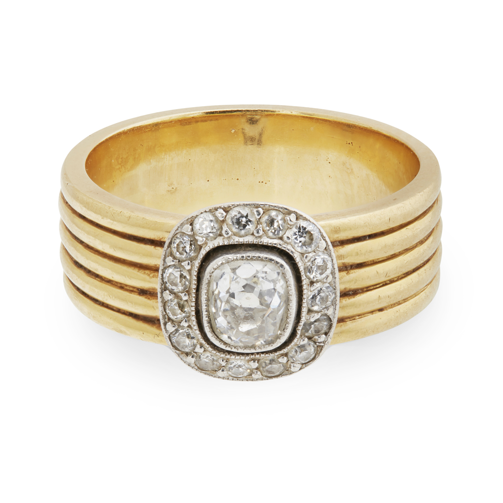 A diamond set cluster ring, Robinson Pelham