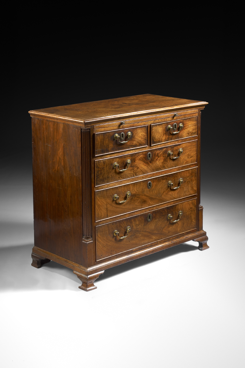 A George II period mahogany chest of drawers