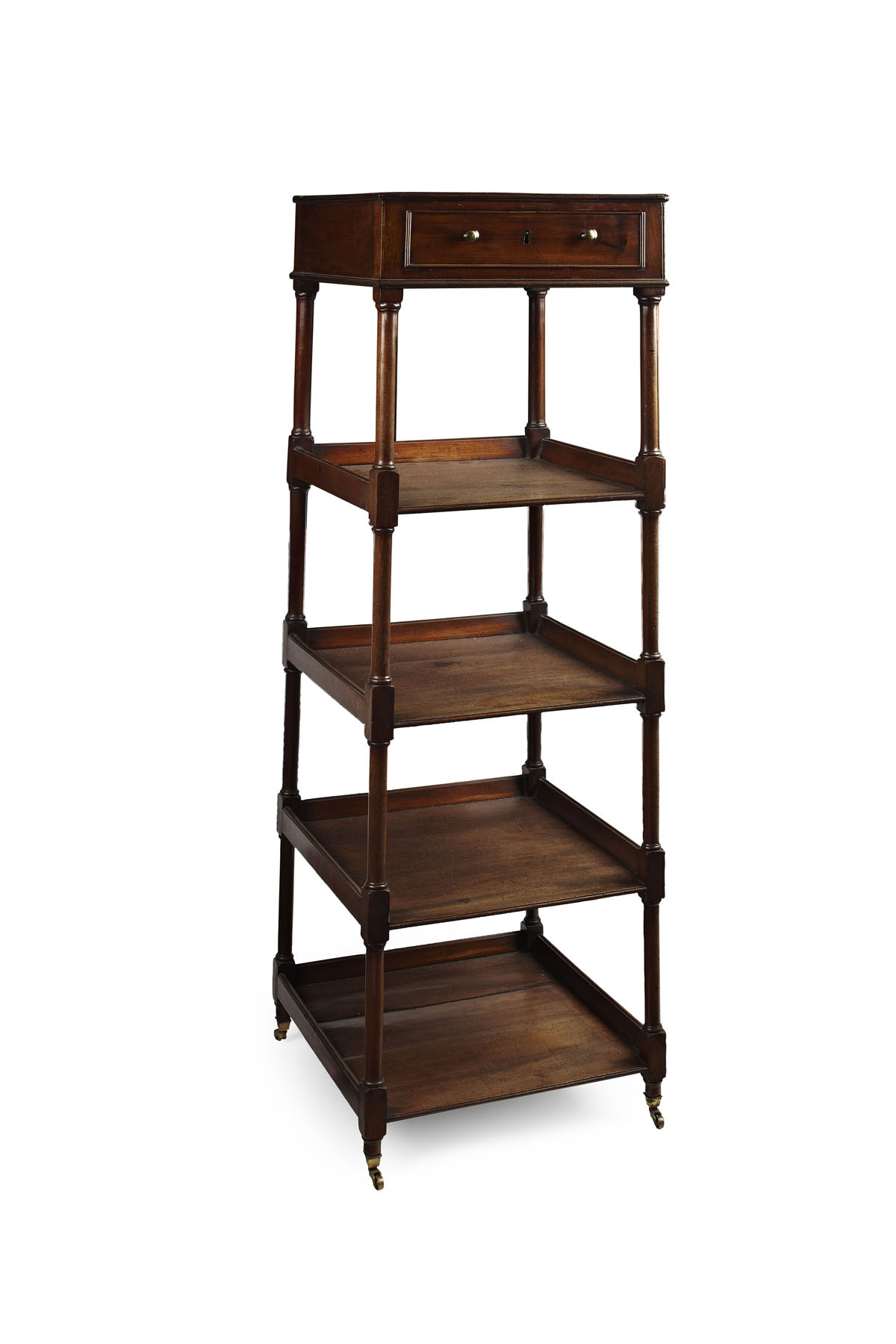 REGENCY MAHOGANY GRADUATED WHATNOT