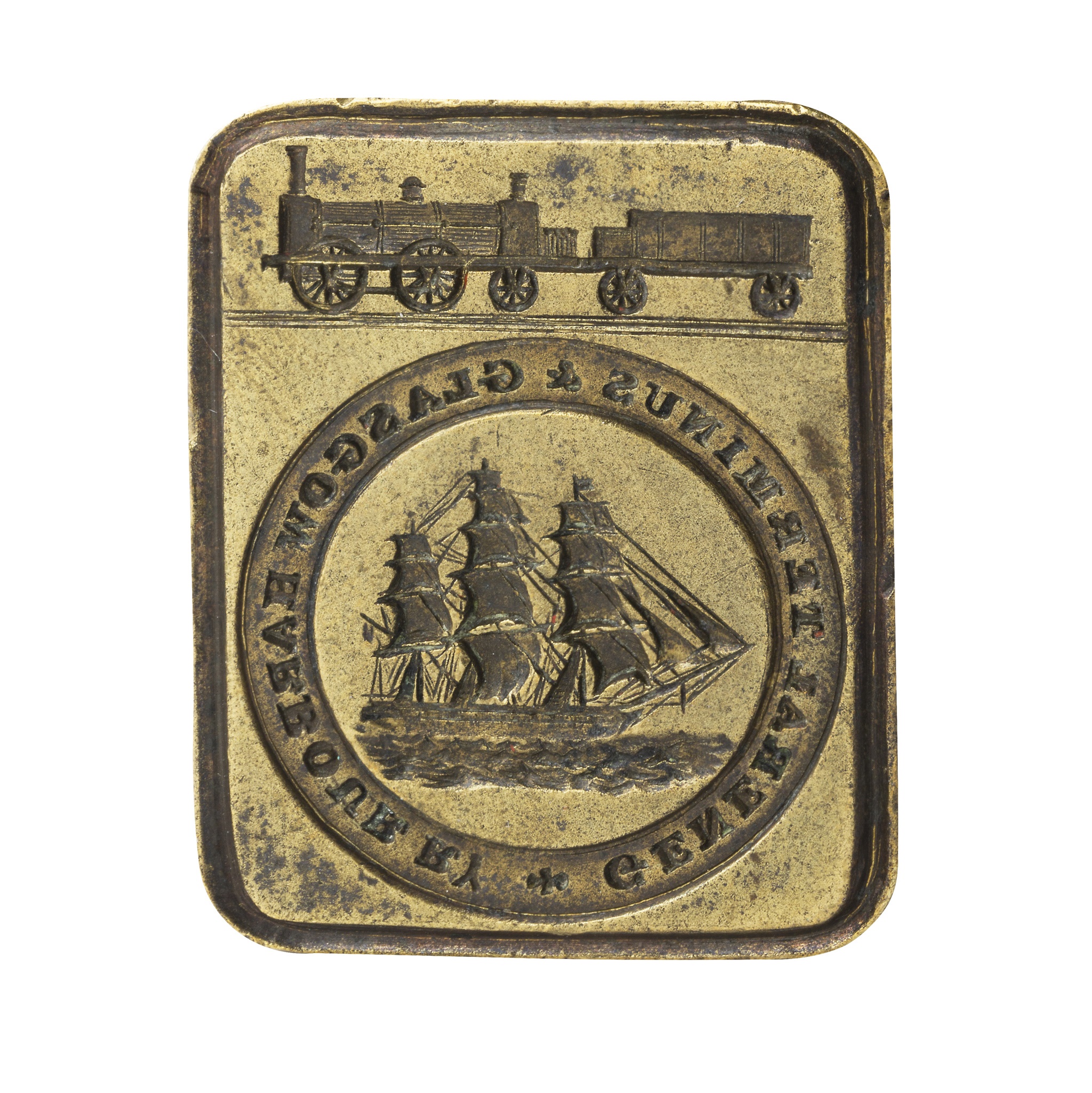 THE GENERAL TERMINUS AND GLASGOW HARBOUR RAILWAY DESK SEAL