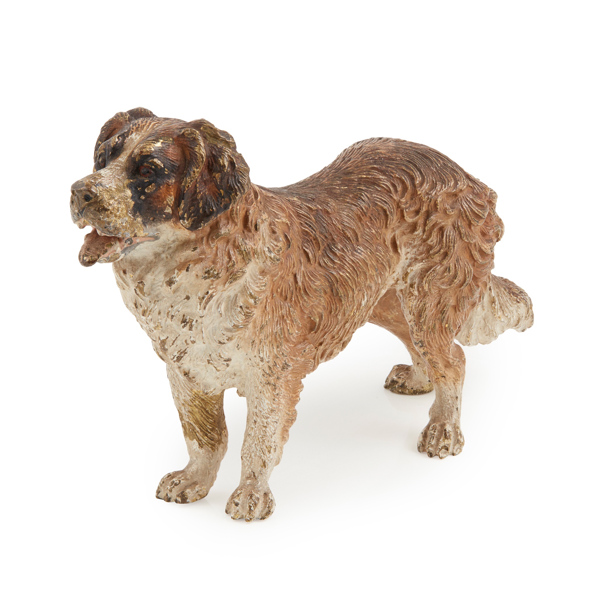 AUSTRIAN COLD PAINTED BRONZE OF A ST. BERNARD