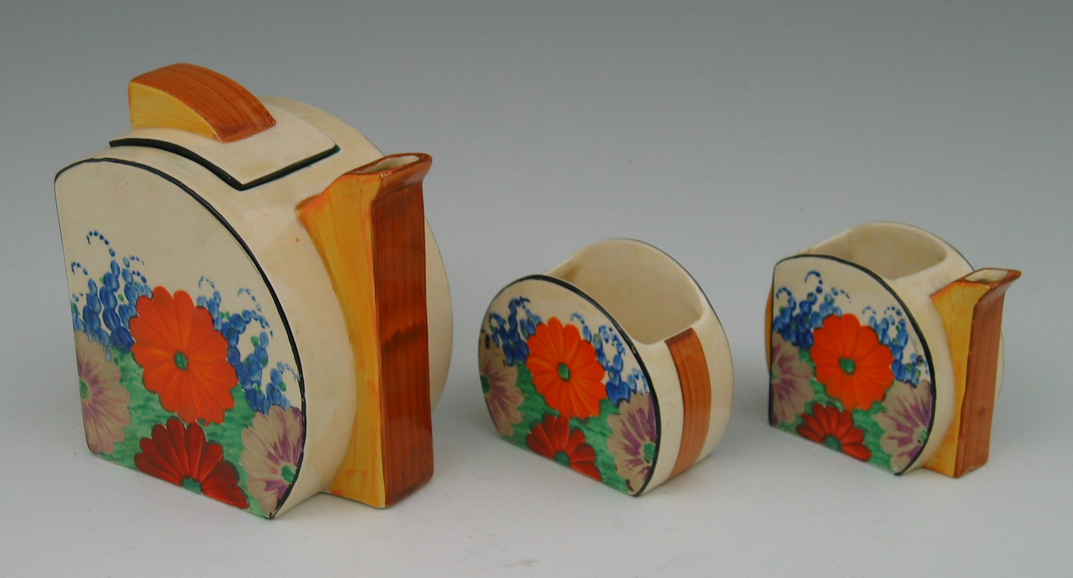 A Clarice Cliff Stamford tea service,